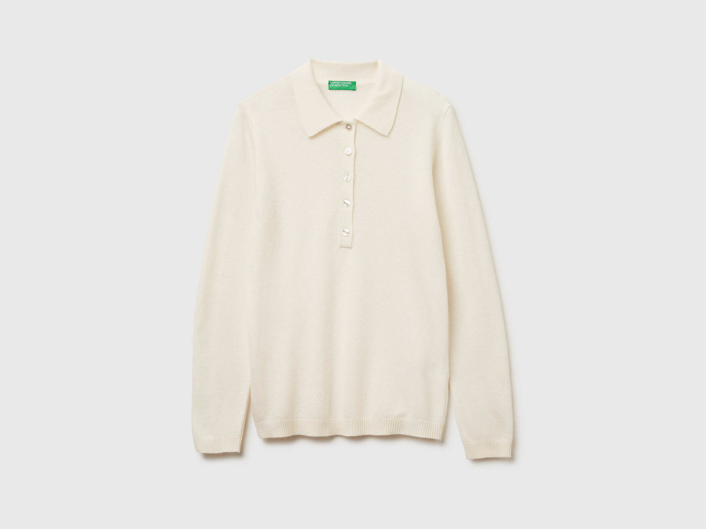 Polo en maille de cachemire mélangé Polo en maille de cachemire mélangé