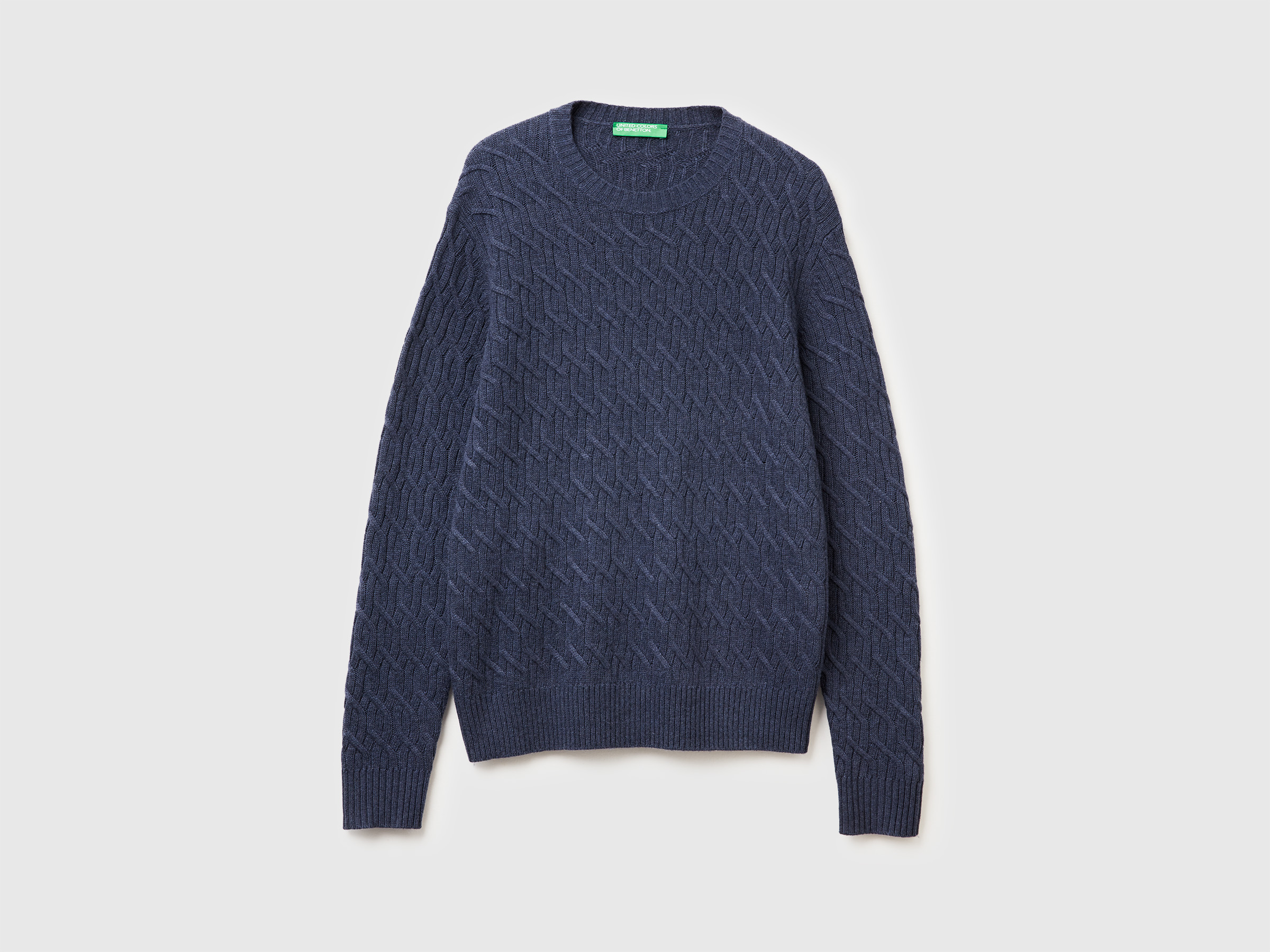 Pull en maille torsadée en mélange de cachemire Pull en maille torsadée en mélange de cachemire