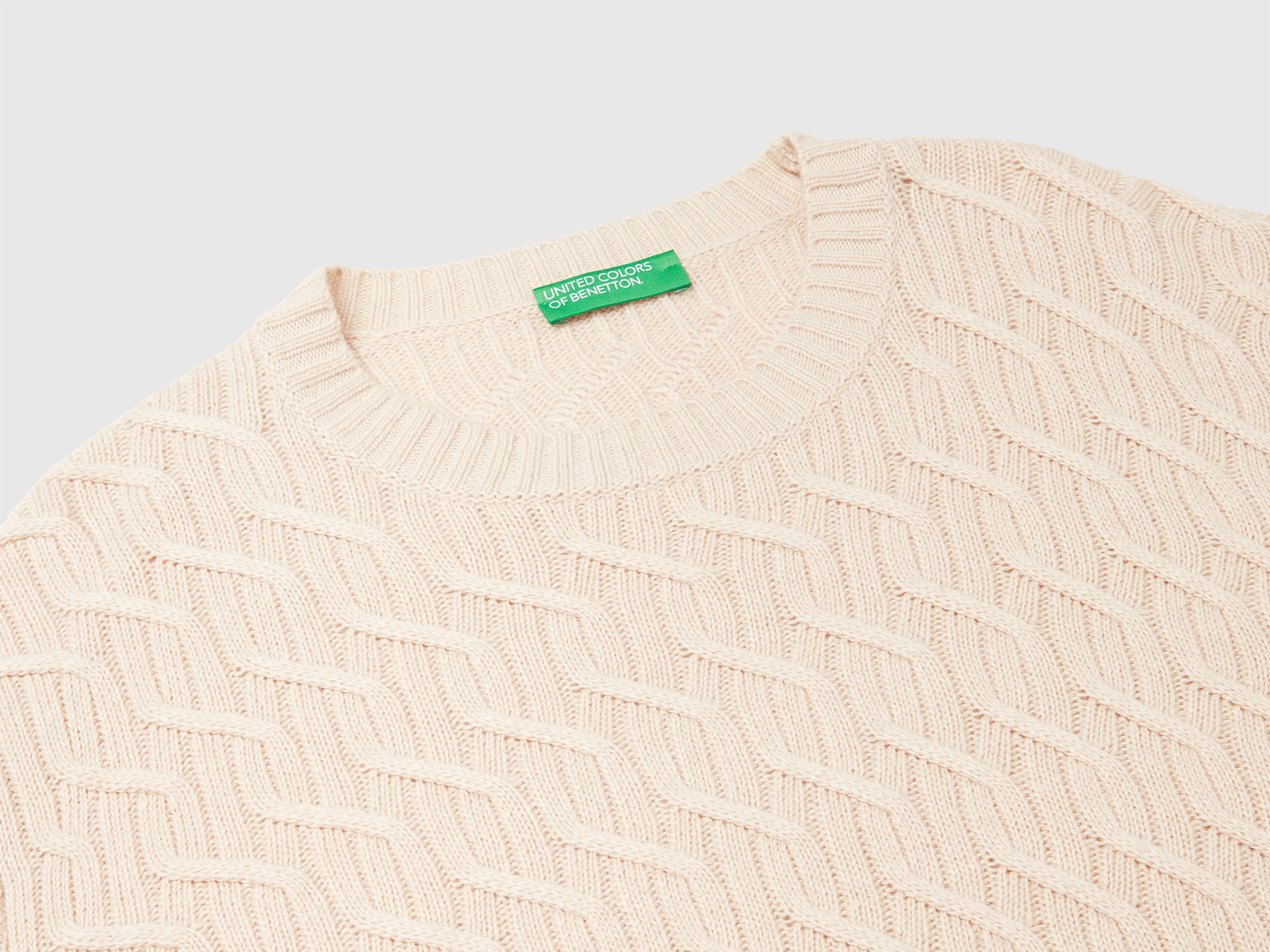 Pull en maille torsadée en mélange de cachemire – Image 3