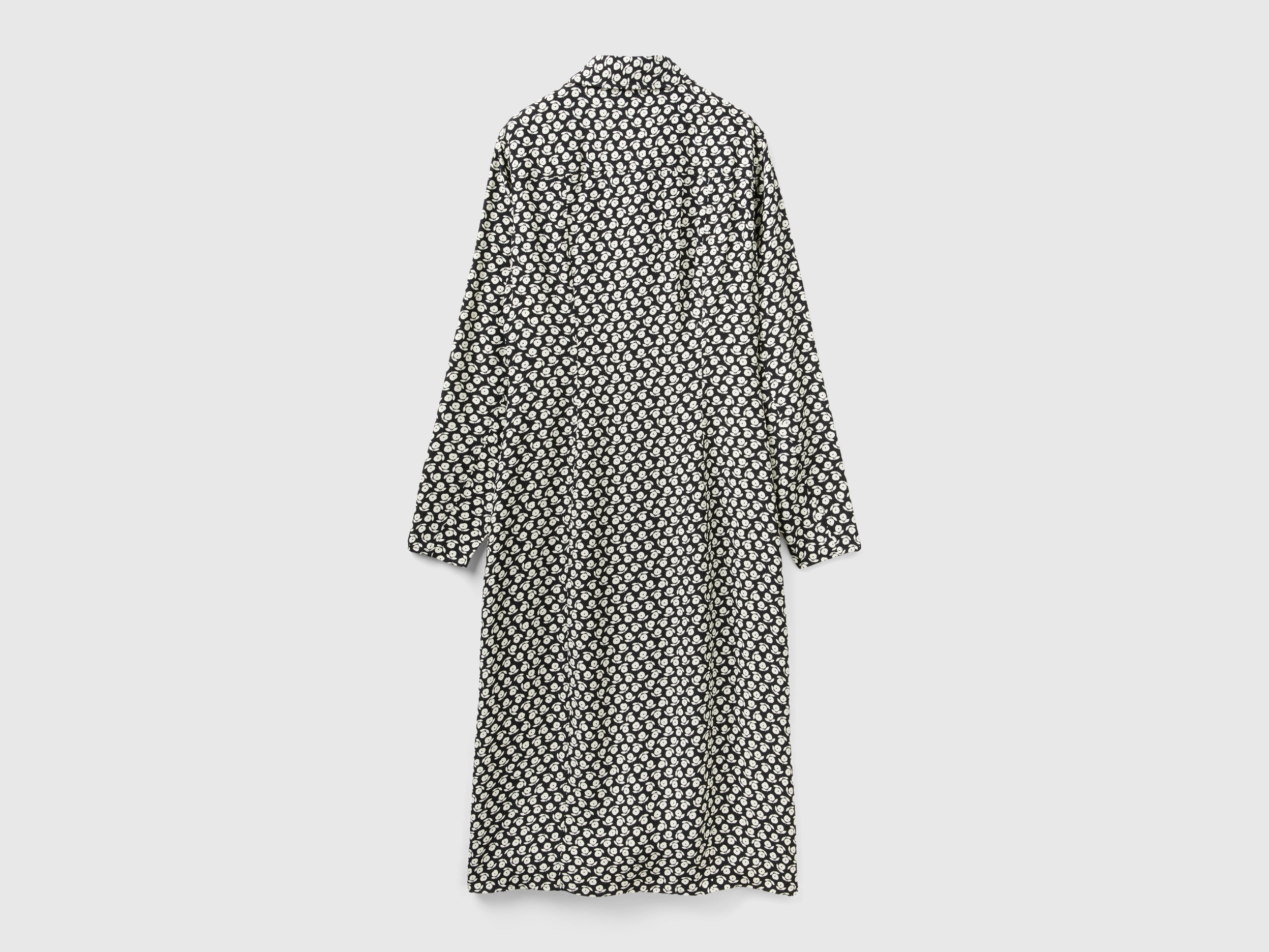 Robe chemisier en satin à fleurs – Image 2