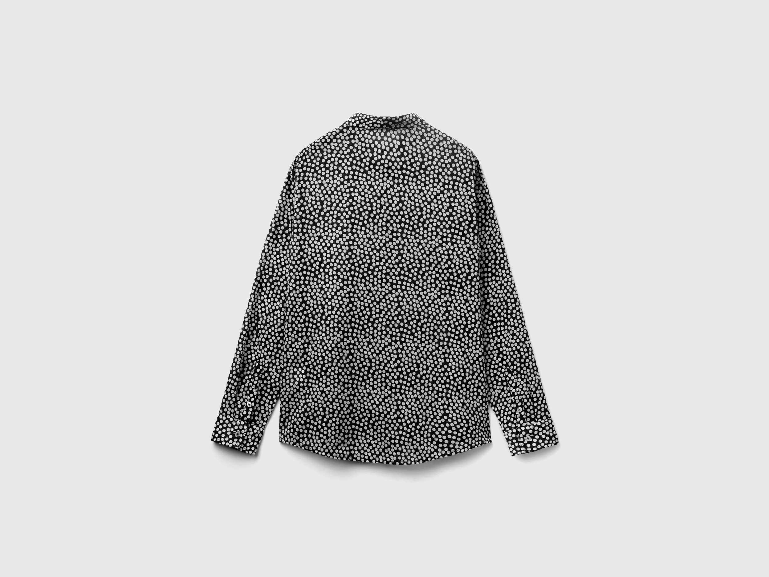 Chemise noire à pois blancs – Image 2