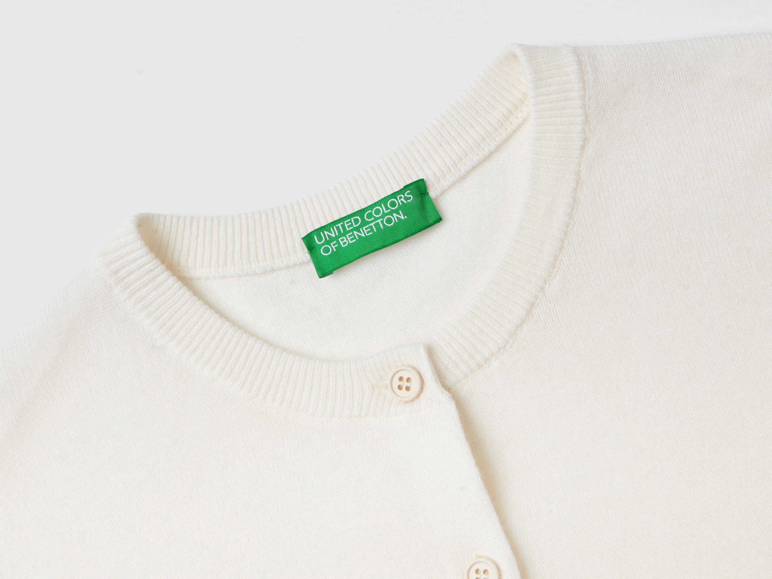 Gilet crème en mélange de laine et de cachemire – Image 3