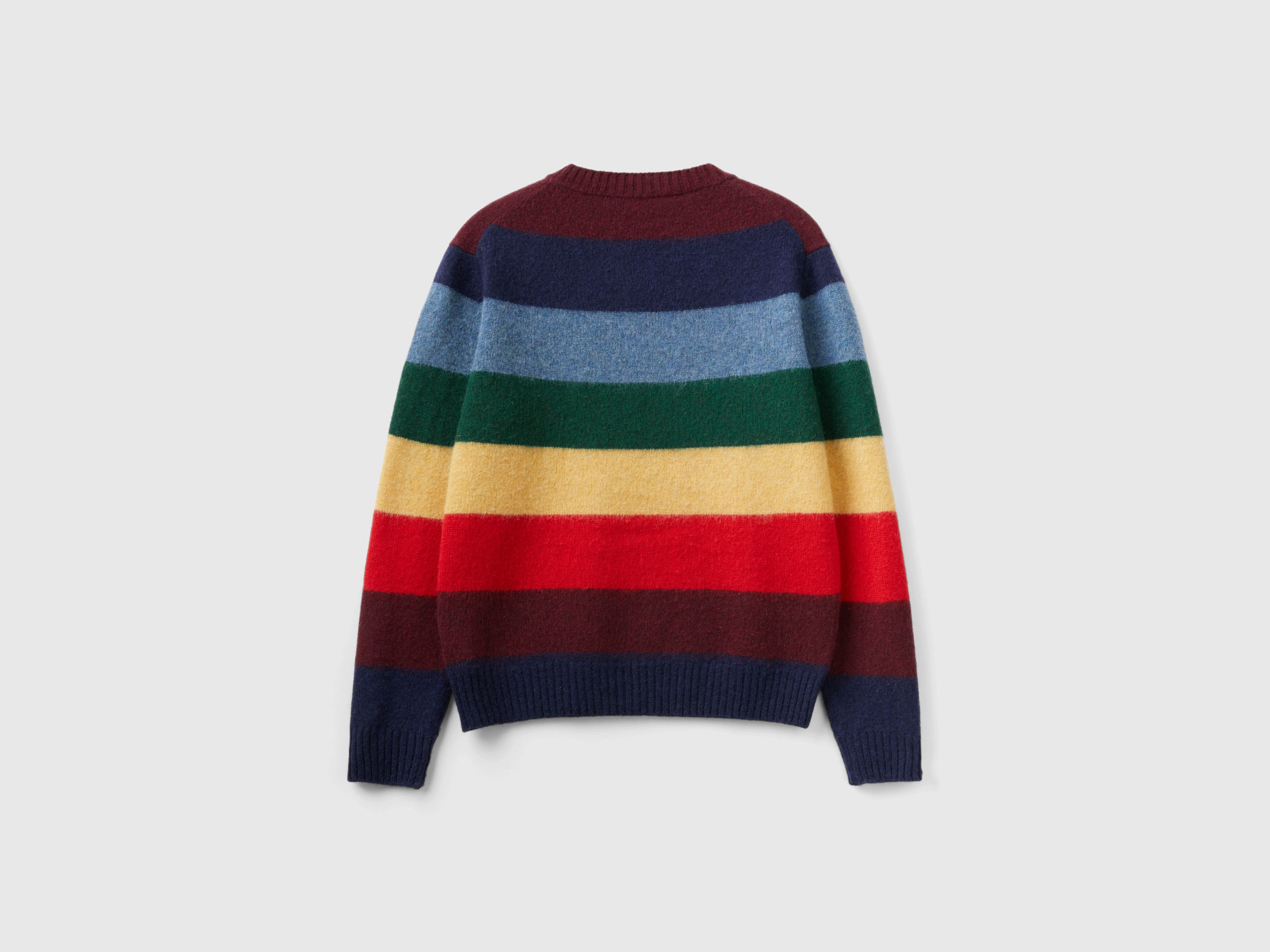 Pull rayé en pure laine Shetland – Image 2
