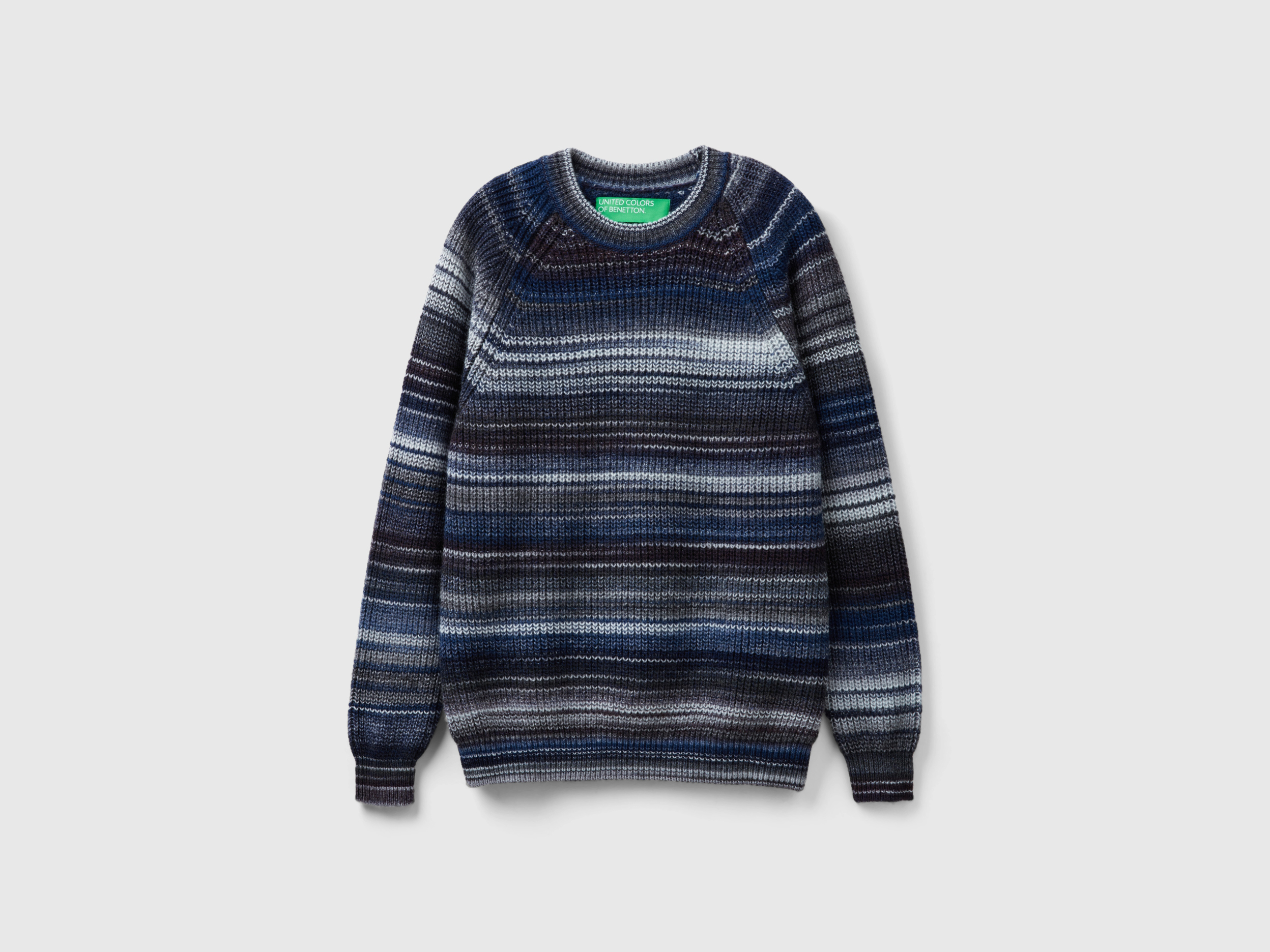 Pull multicolore en laine mélangée Pull multicolore en laine mélangée