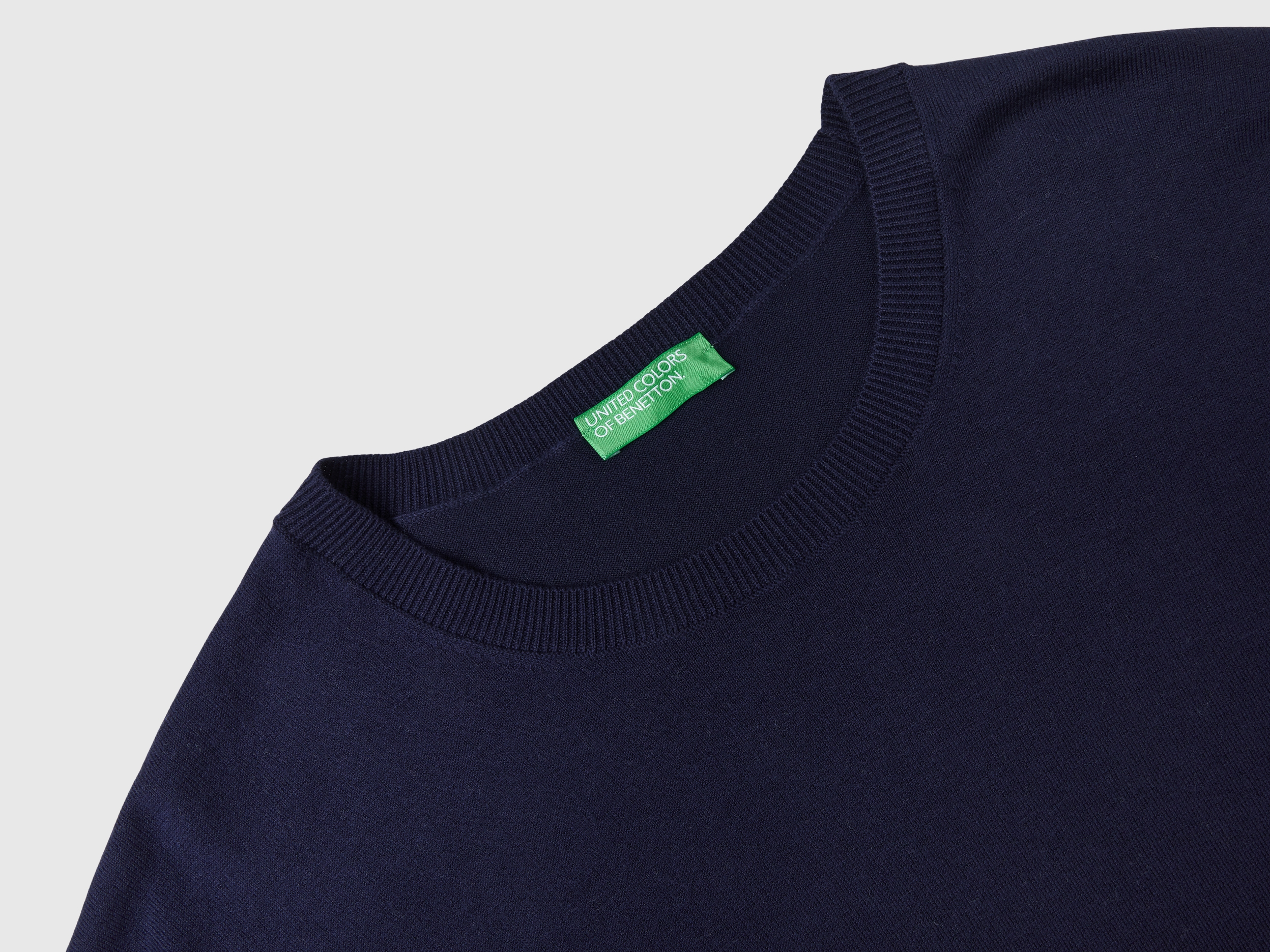 Pull léger à col rond en coton mélangé – Image 3
