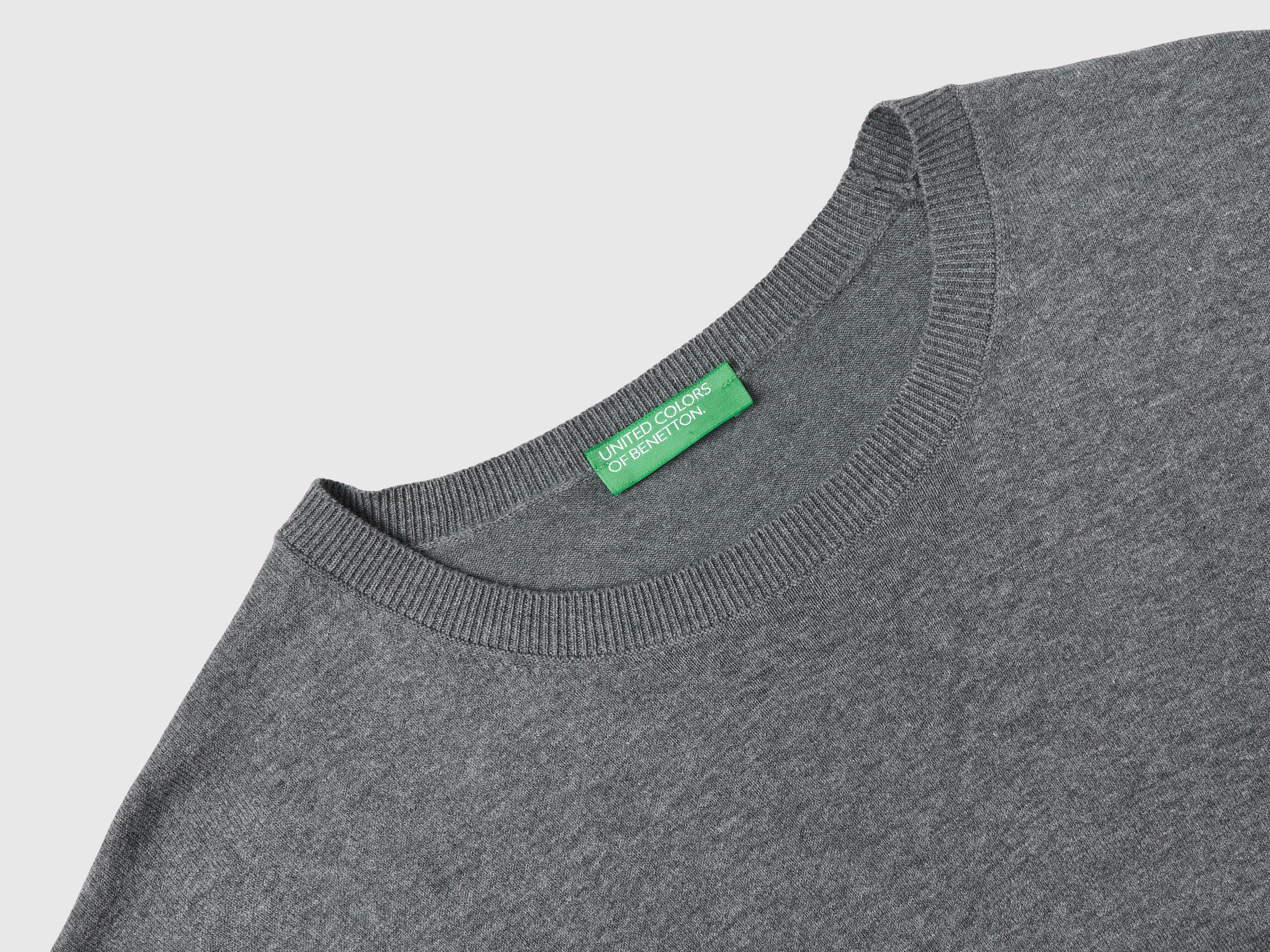 Pull léger à col rond en coton mélangé – Image 3