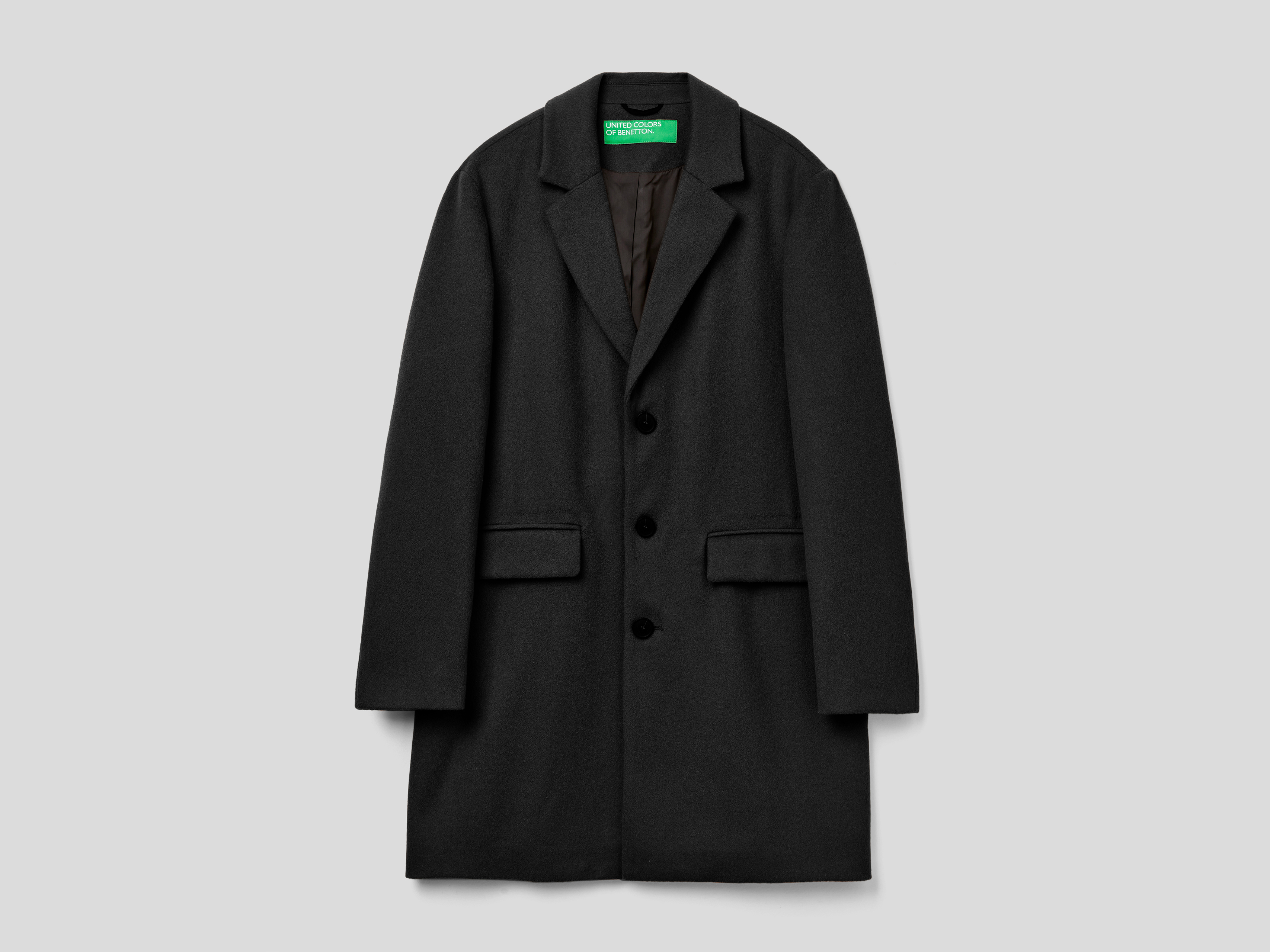 Manteau doublé en mélange de laine Manteau doublé en mélange de laine