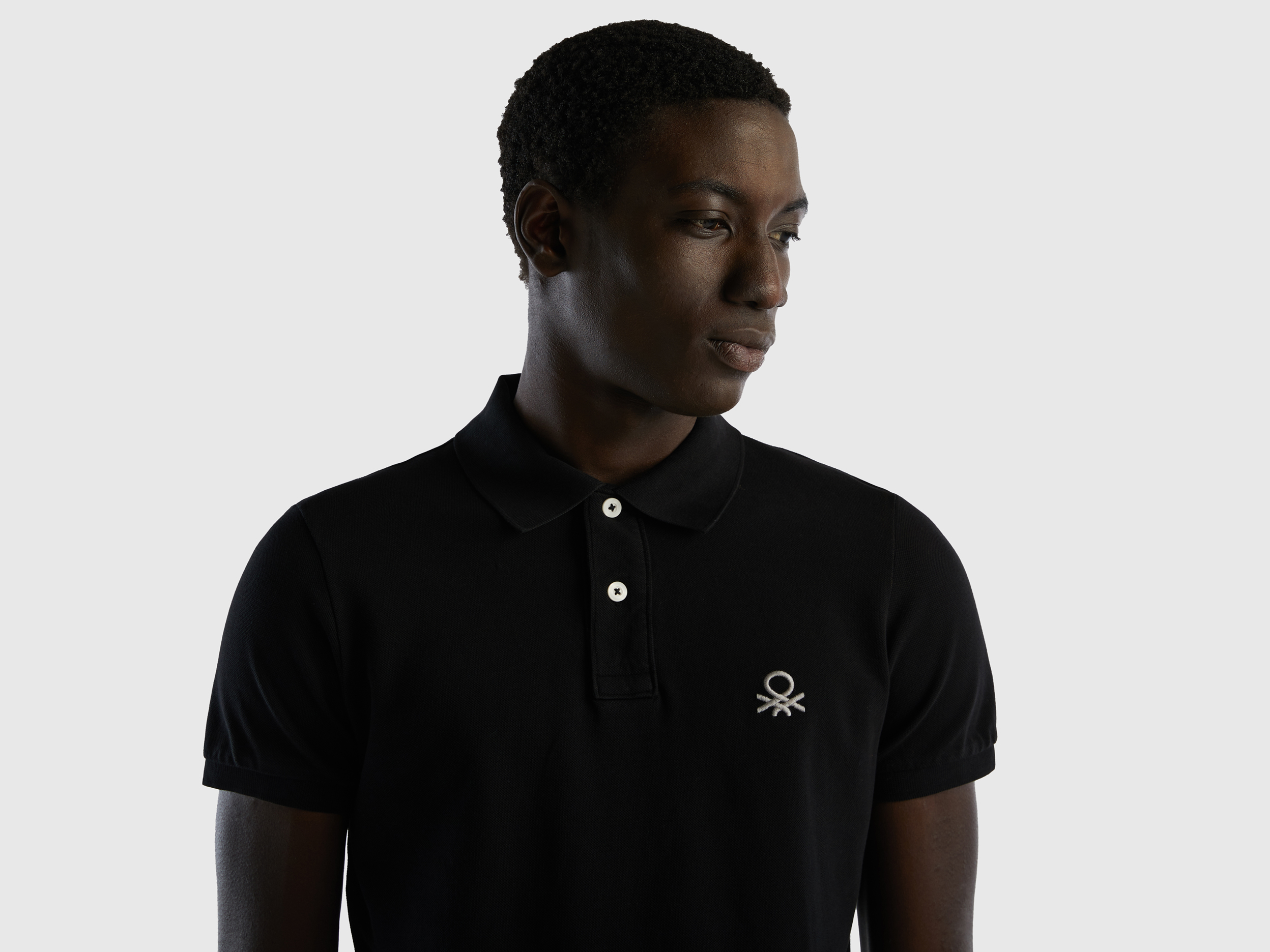 Polo noir coupe slim – Image 3