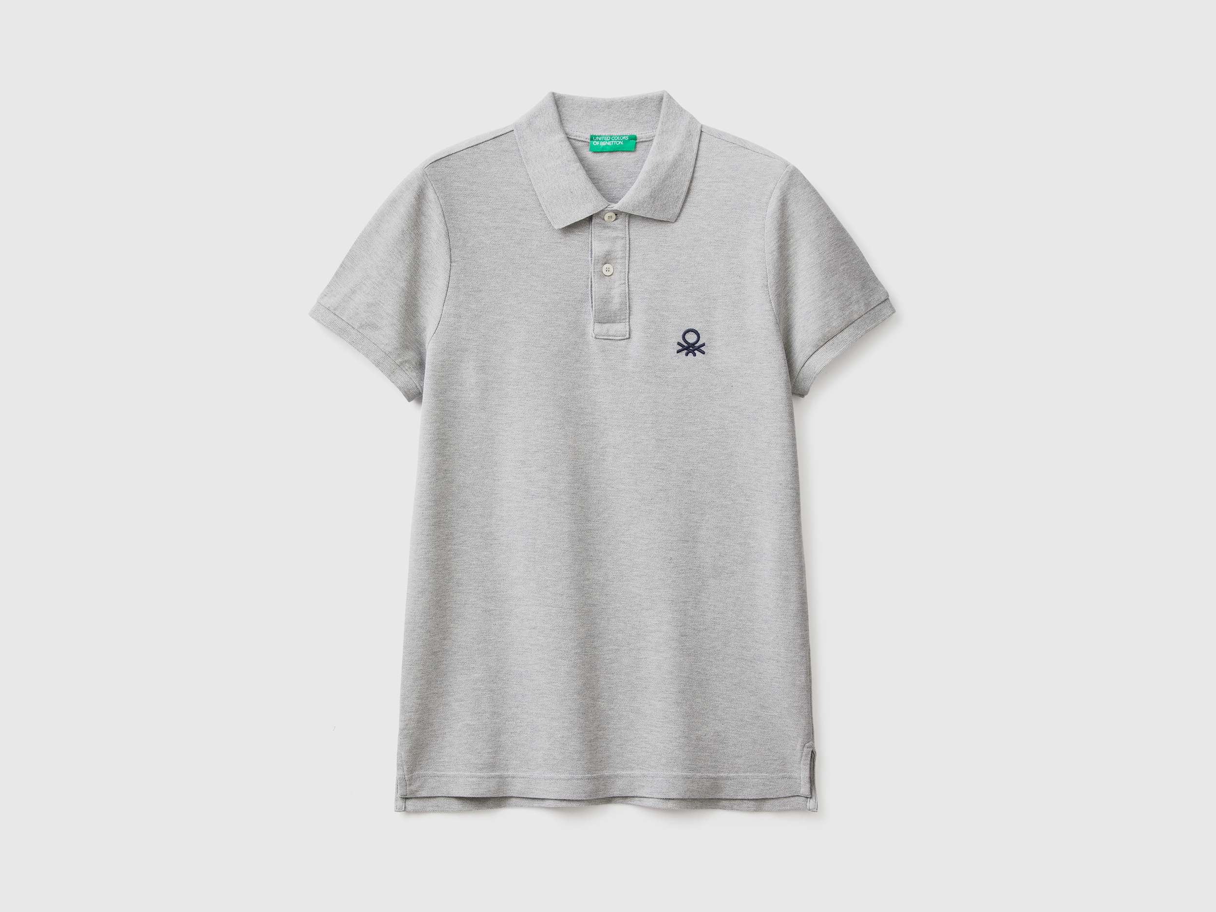 Polo gris mélangé coupe slim Polo gris mélangé coupe slim