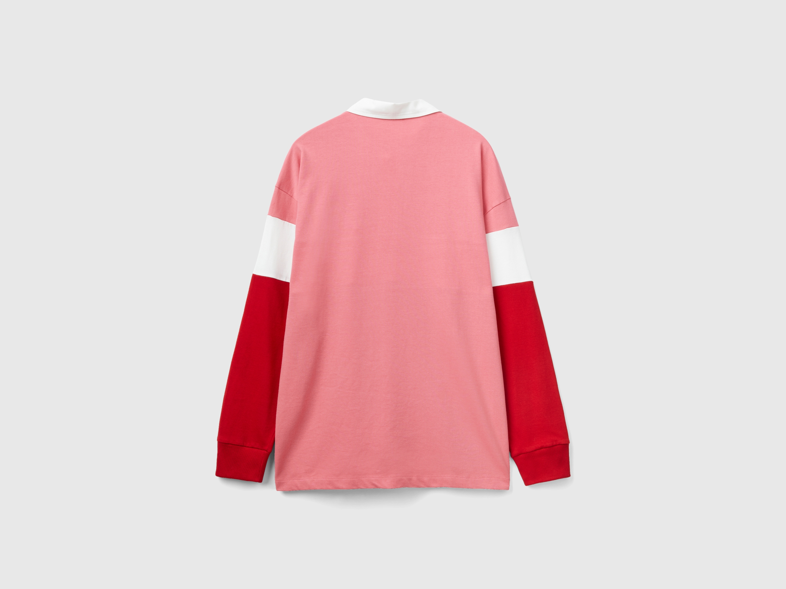 Polo style rugby rose et rouge – Image 2