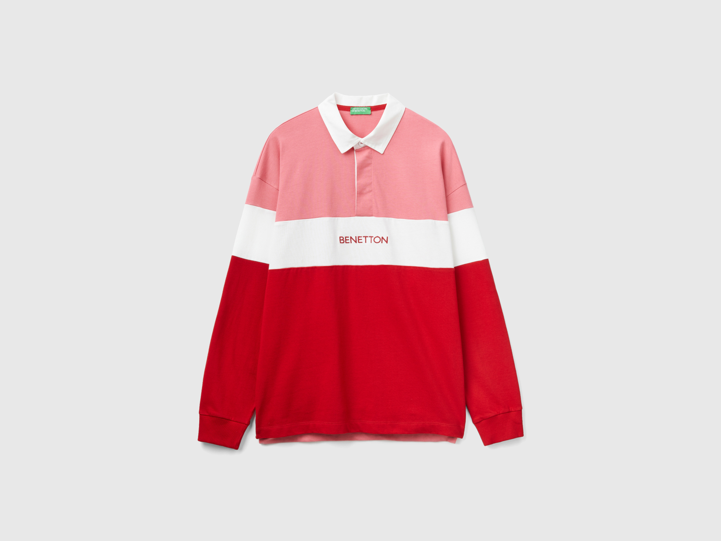 Polo style rugby rose et rouge Polo style rugby rose et rouge