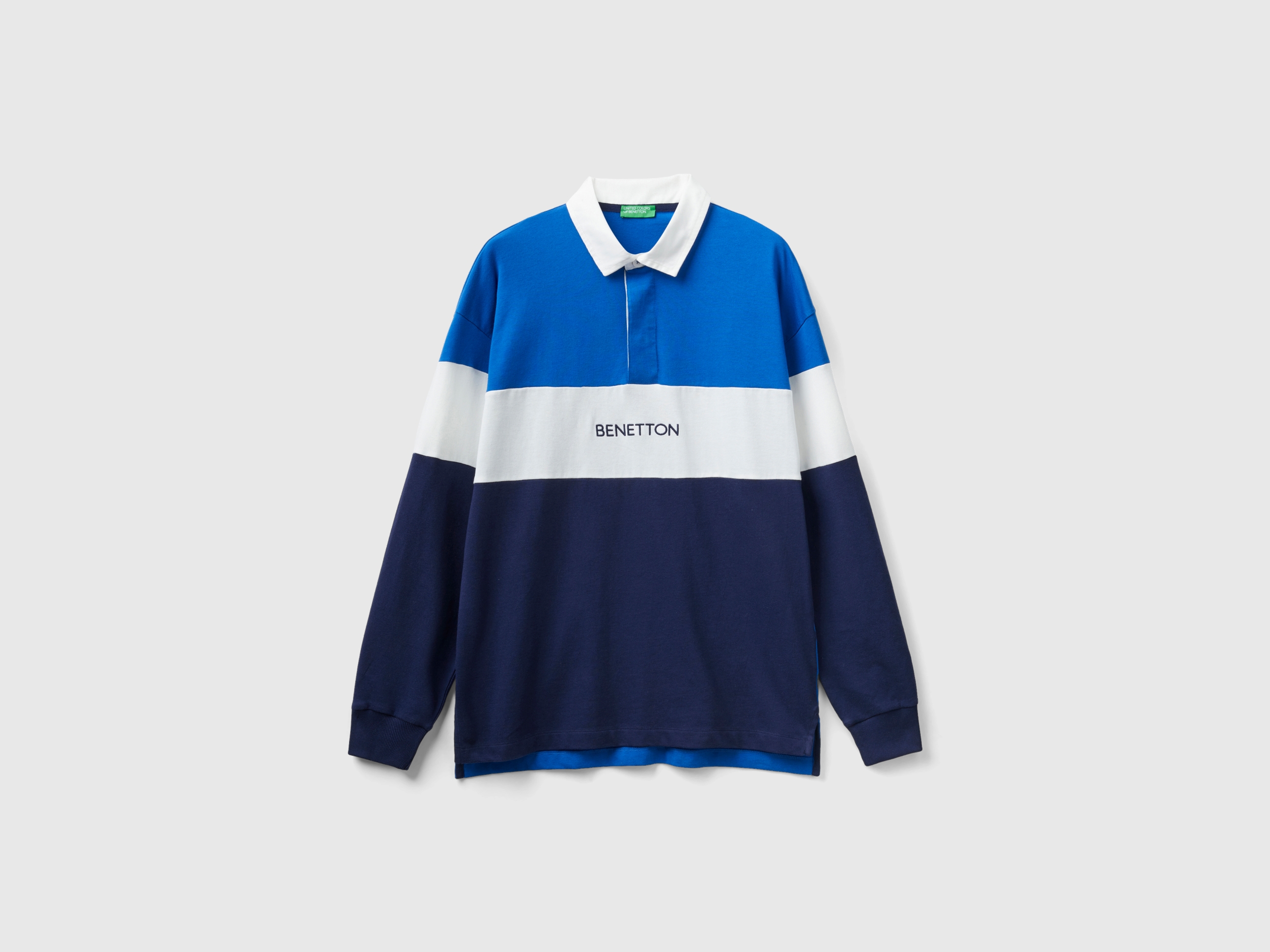 Polo bleu style rugby Polo bleu style rugby