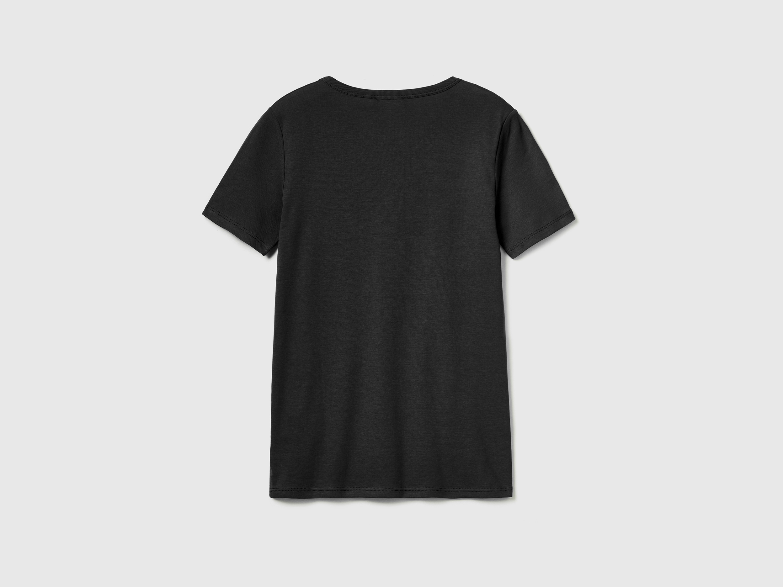 T-shirt 100% coton avec logo imprimé pailleté – Image 2