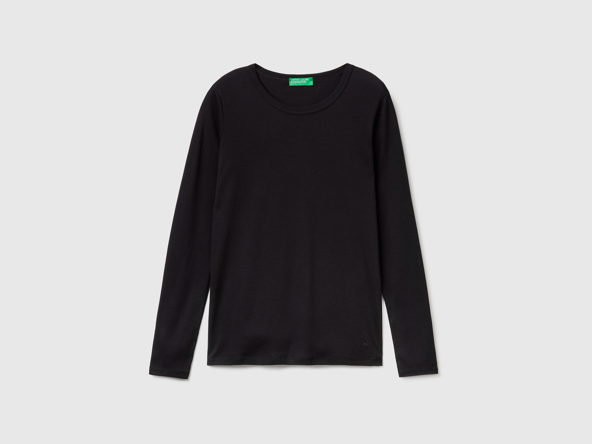 T-shirt manches longues en pur coton T-shirt manches longues en pur coton