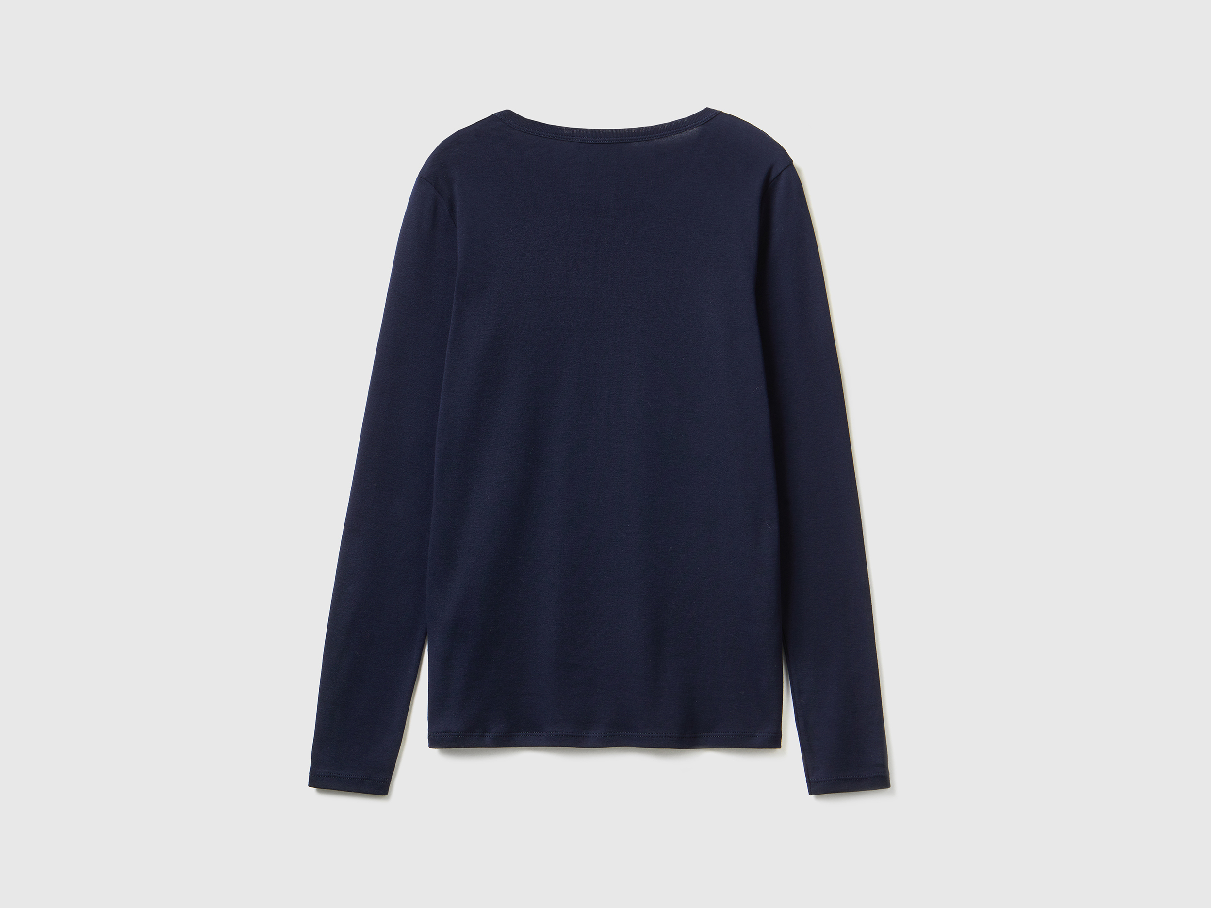 T-shirt bleu foncé manches longues – Image 2