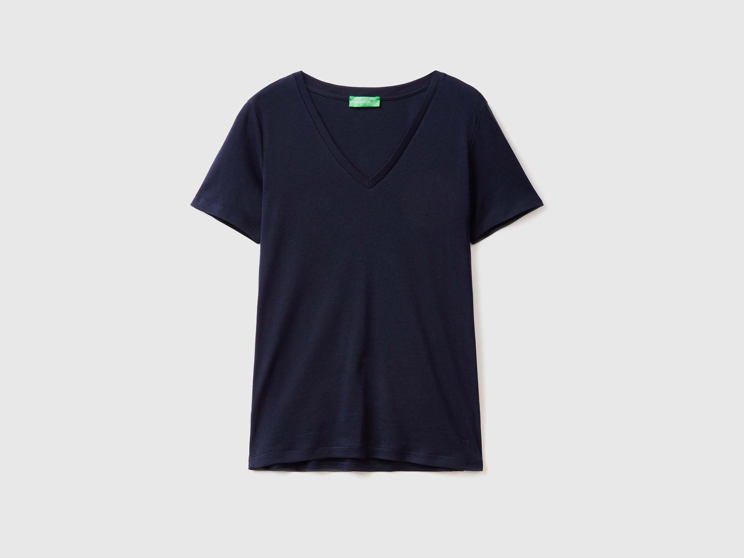 T-shirt en pur coton col V T-shirt en pur coton col V