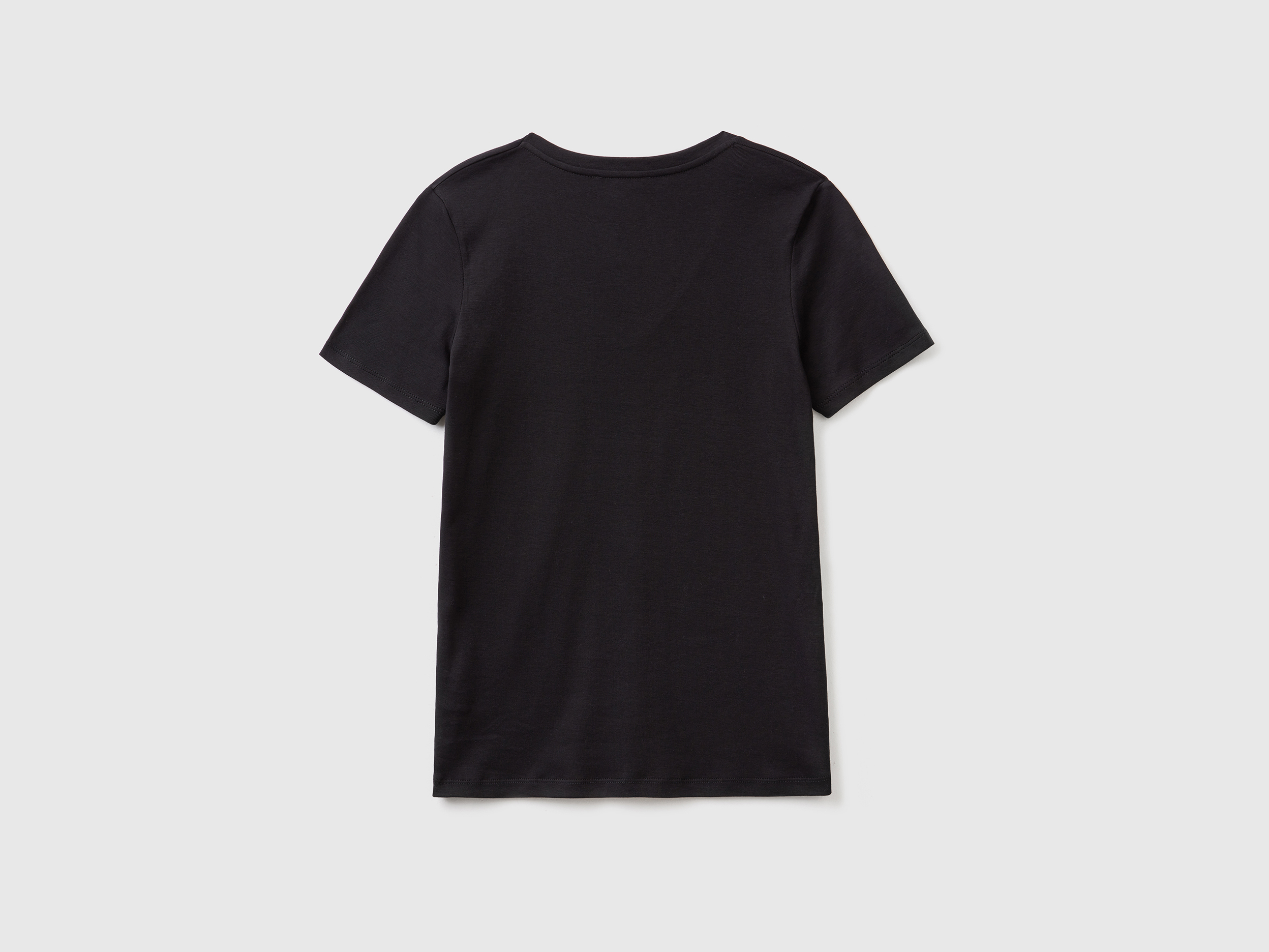 T-shirt en pur coton col V – Image 2