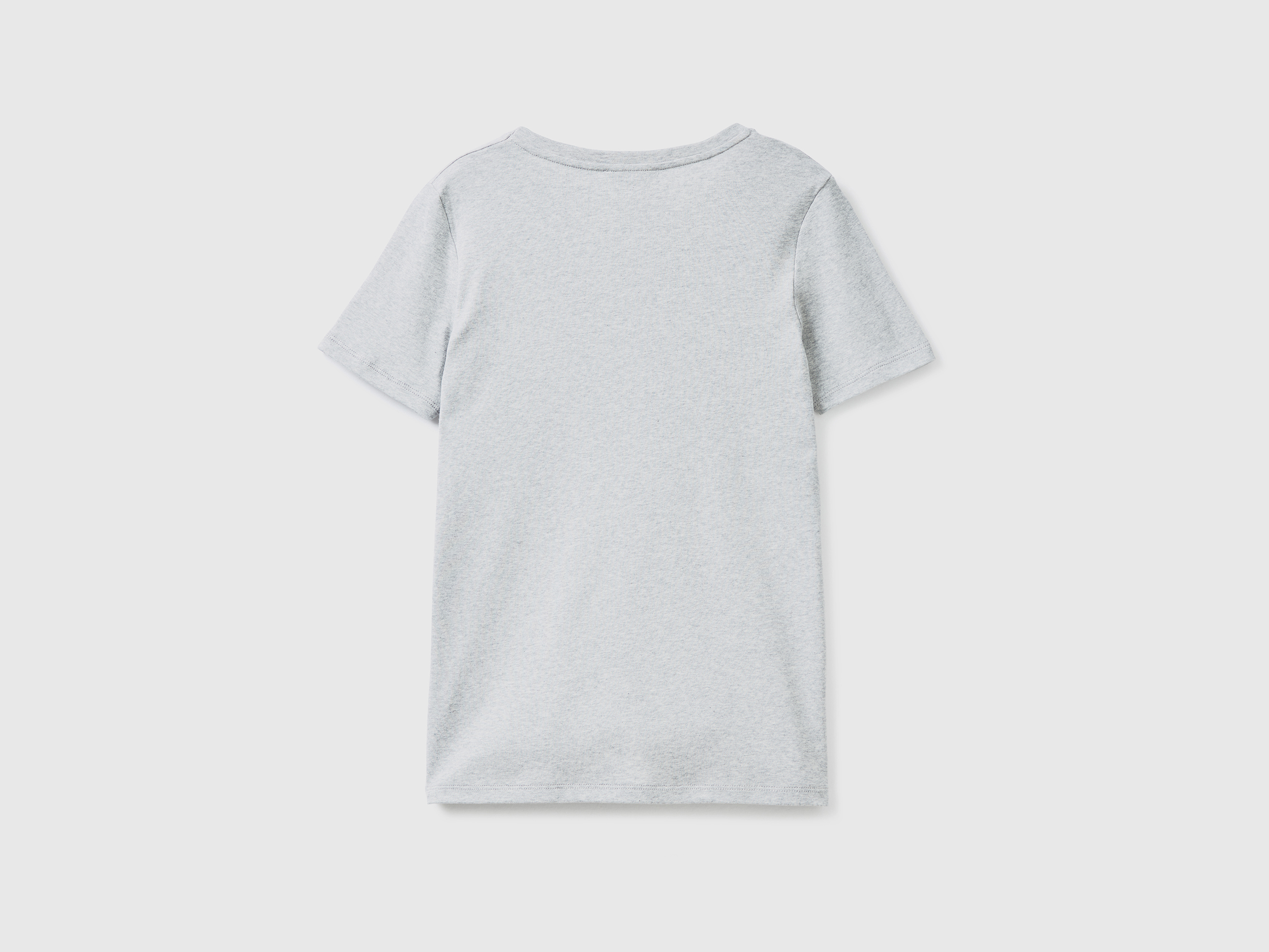 T-shirt en pur coton col V – Image 2