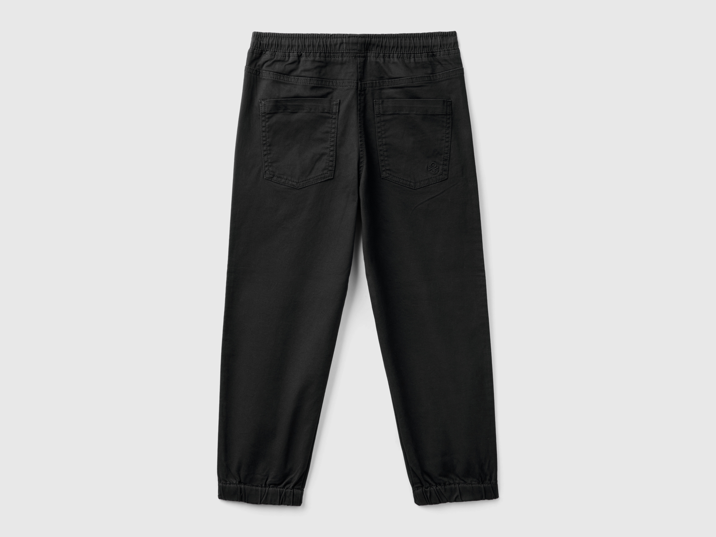 Pantalon de jogging en coton stretch avec coulisse – Image 2