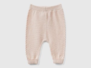 Pantalon torsadé en laine recyclée mélangée Pantalon torsadé en laine recyclée mélangée