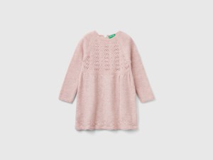 Robe en maille avec dentelle Robe en maille avec dentelle