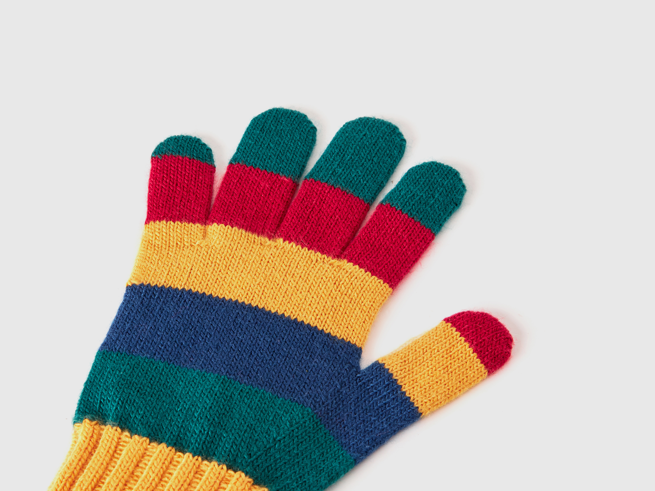 Gants en maille à rayures – Image 2
