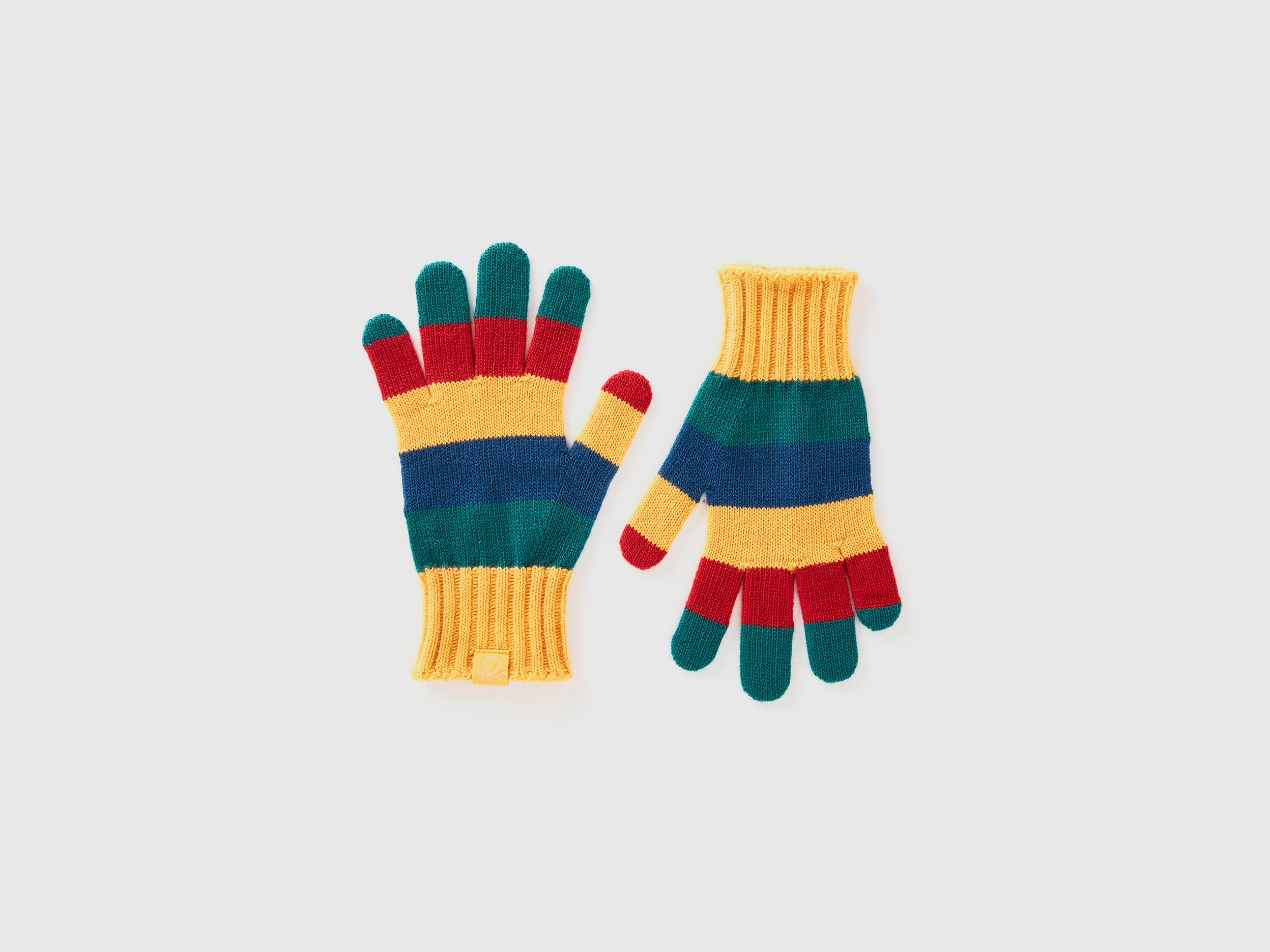 Gants en maille à rayures Gants en maille à rayures