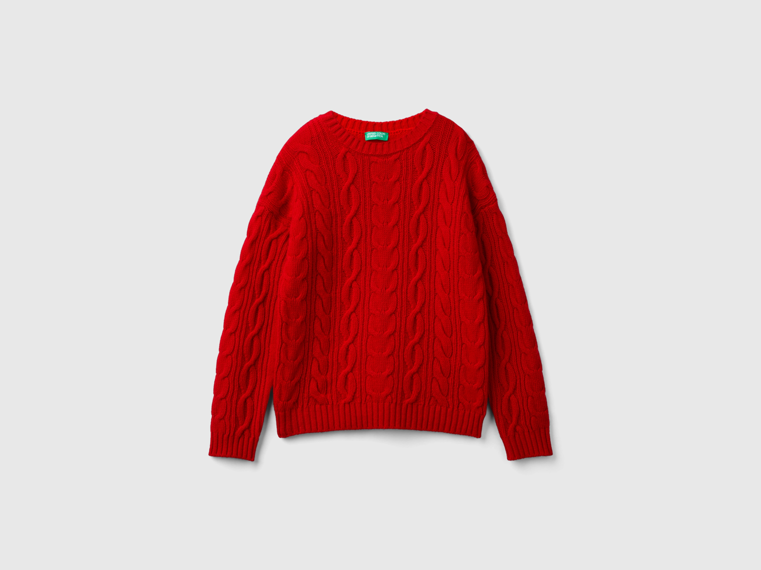 Pull tressé en mélange de laine Pull tressé en mélange de laine