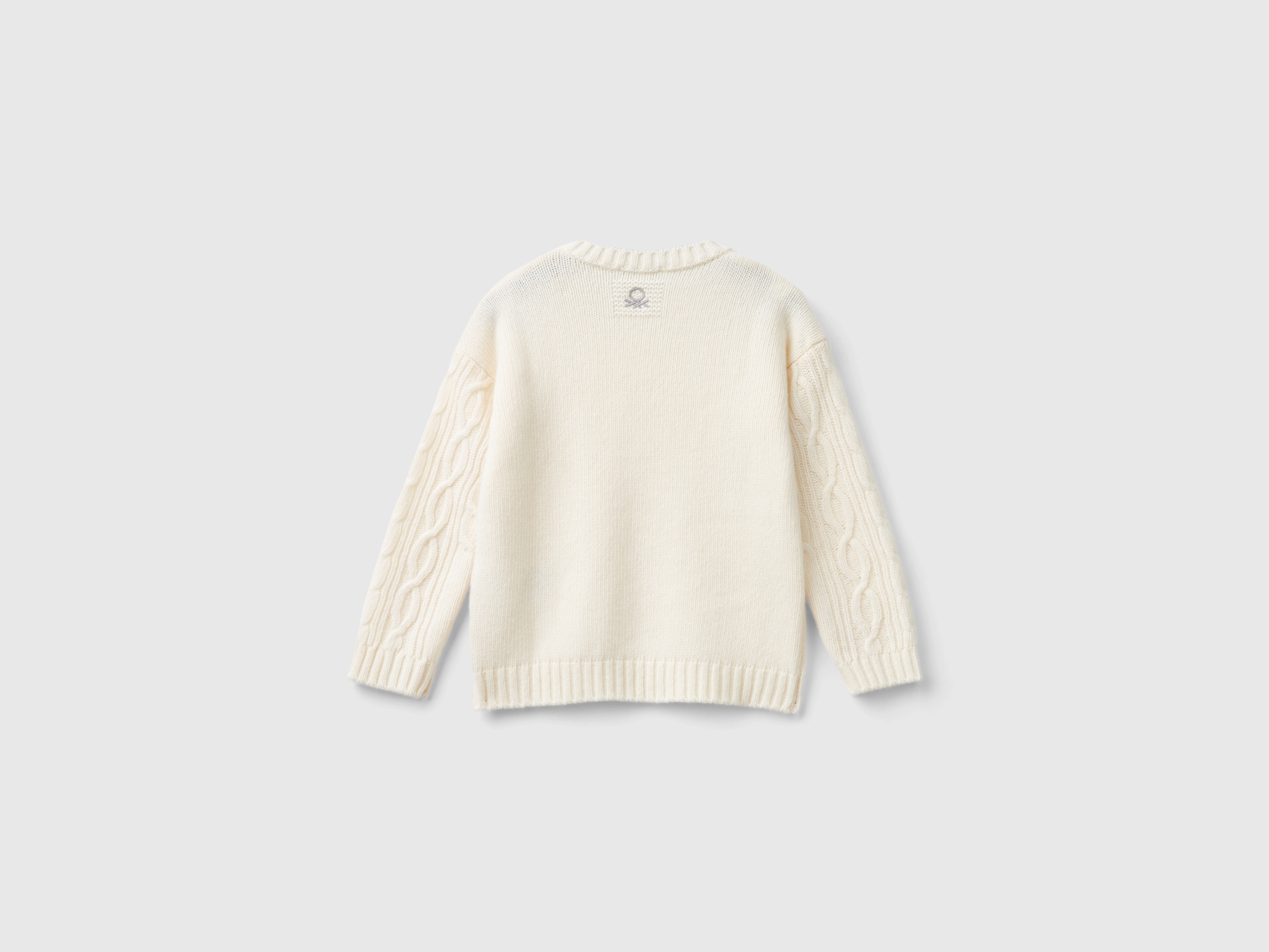 Pull tressé en mélange de laine – Image 2