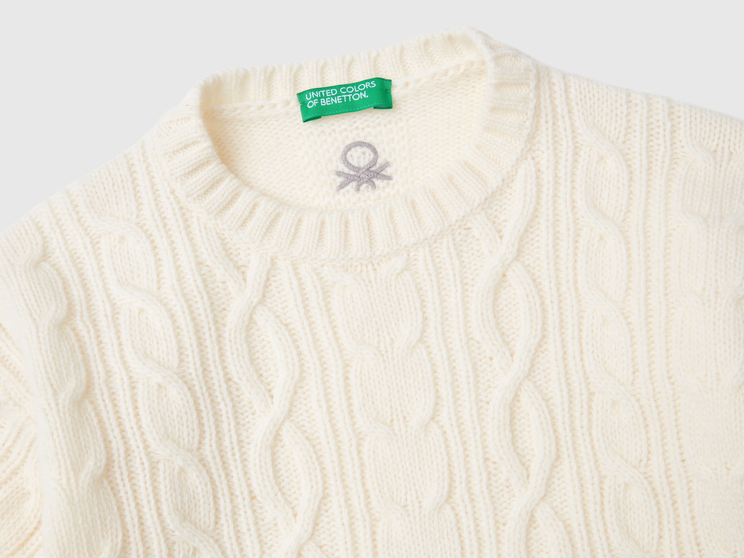 Pull tressé en mélange de laine – Image 3