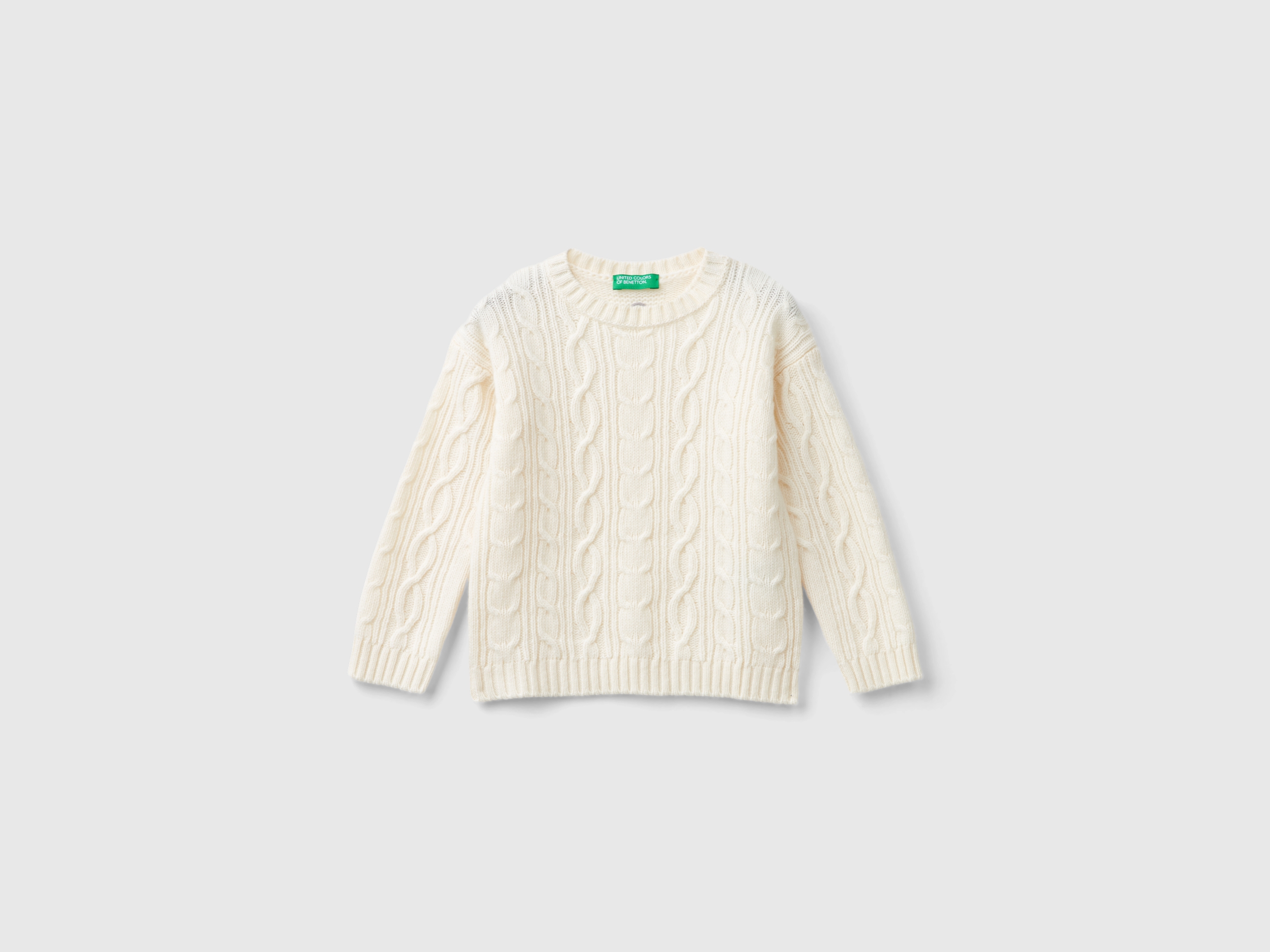 Pull tressé en mélange de laine Pull tressé en mélange de laine