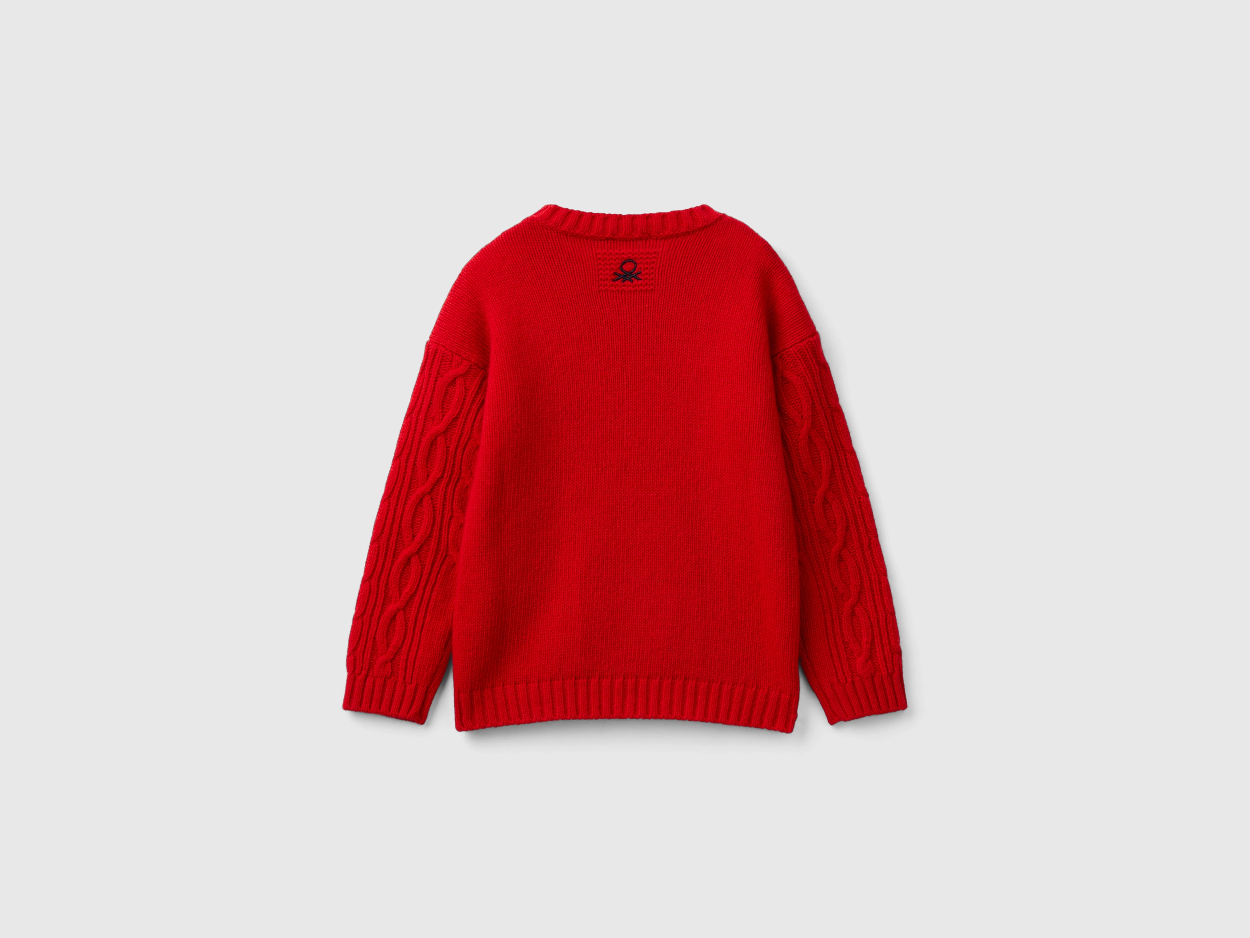 Pull tressé en mélange de laine – Image 2