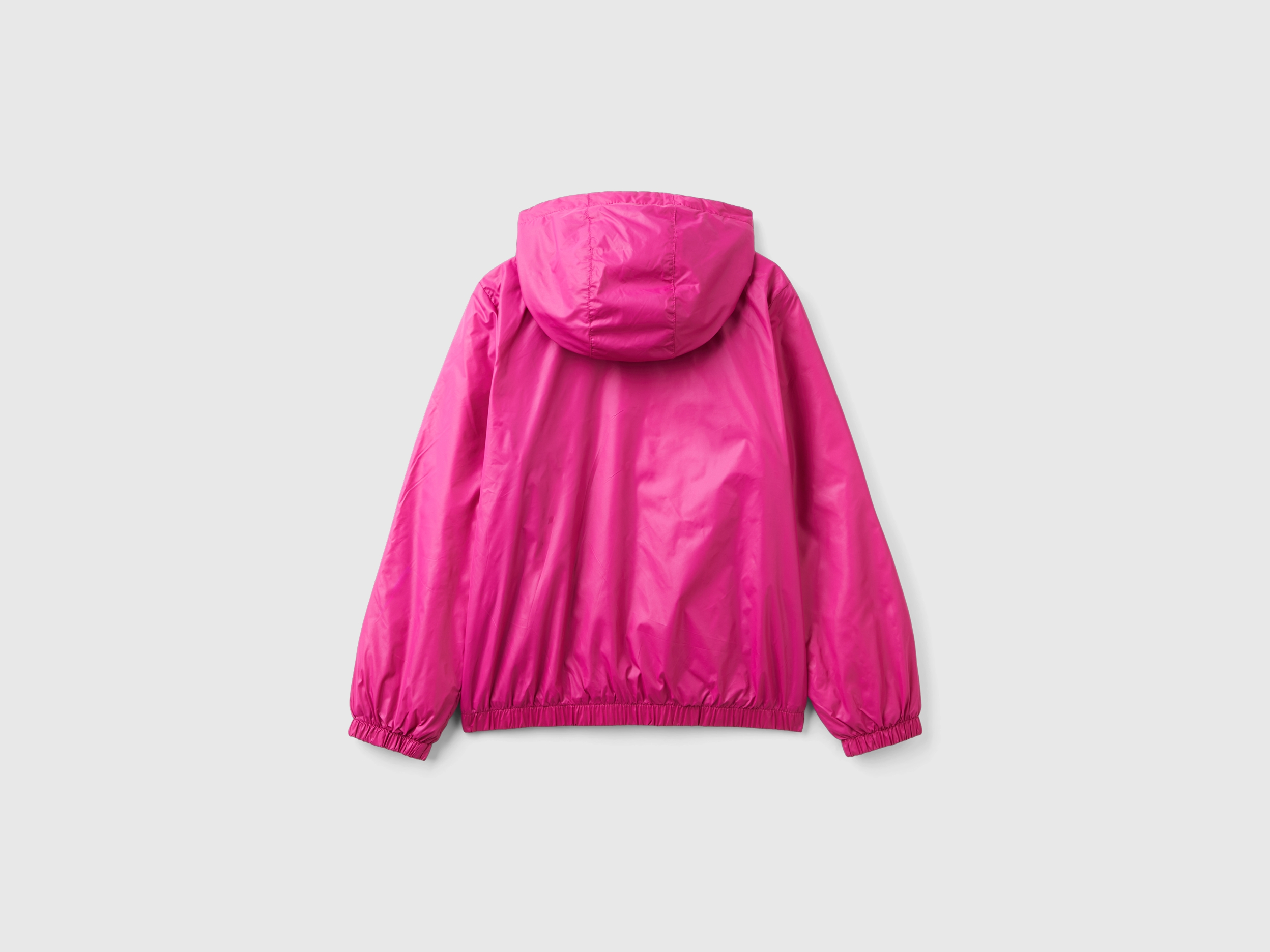 Blouson satiné zippé à capuche – Image 2