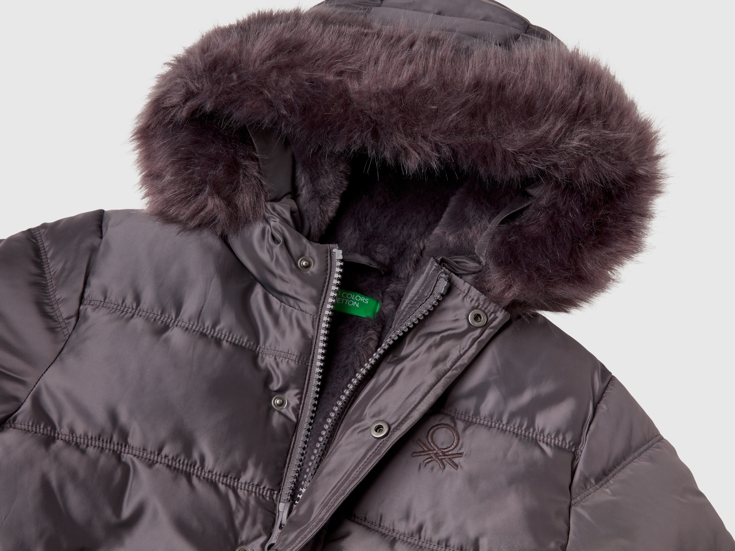 Doudoune longue en nylon satiné – Image 3