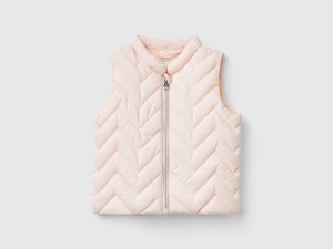 Veste sans manches rembourrée en tissu technique Veste sans manches rembourrée en tissu technique