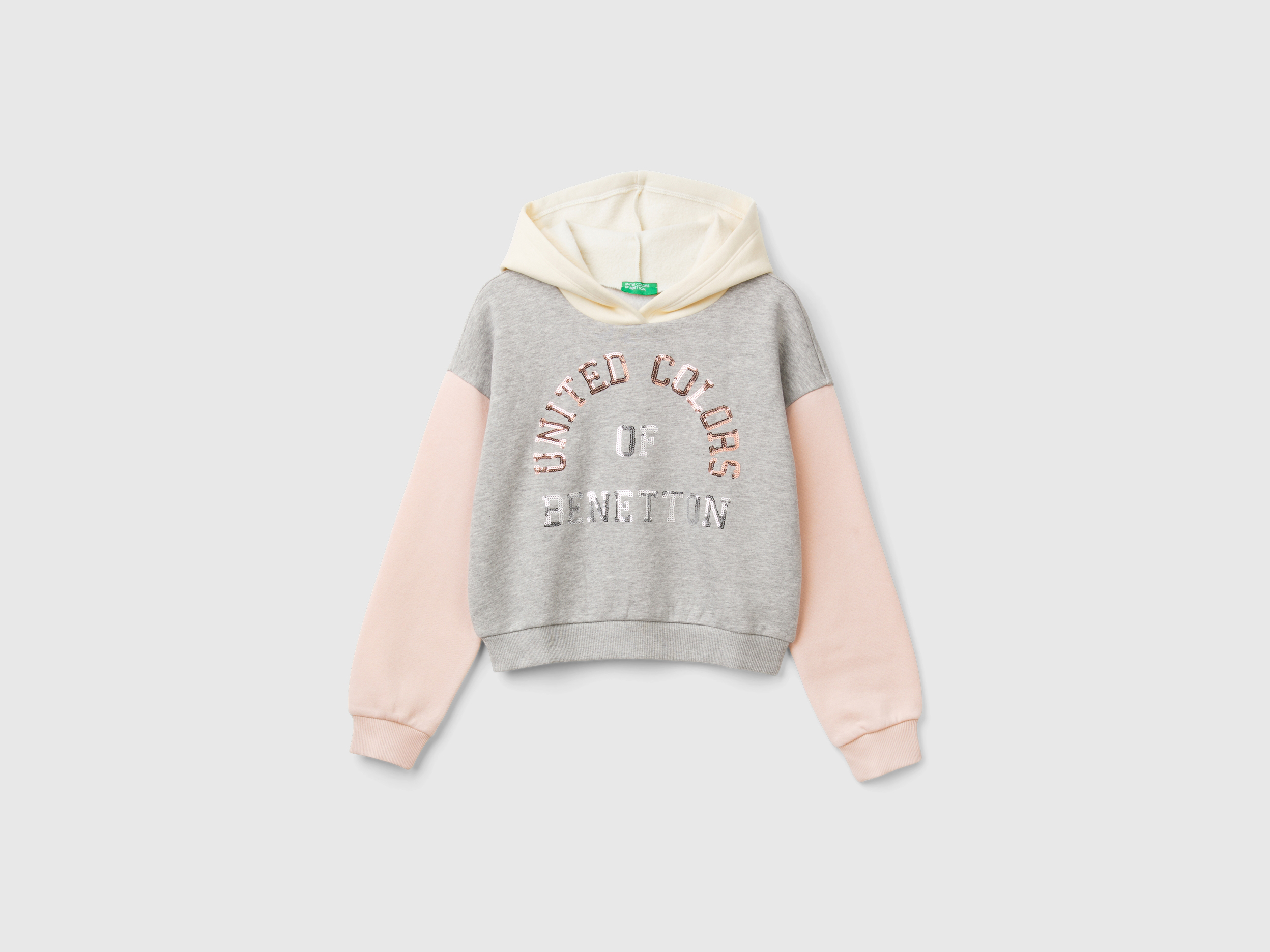 Sweat-shirt avec capuche et paillettes Sweat-shirt avec capuche et paillettes
