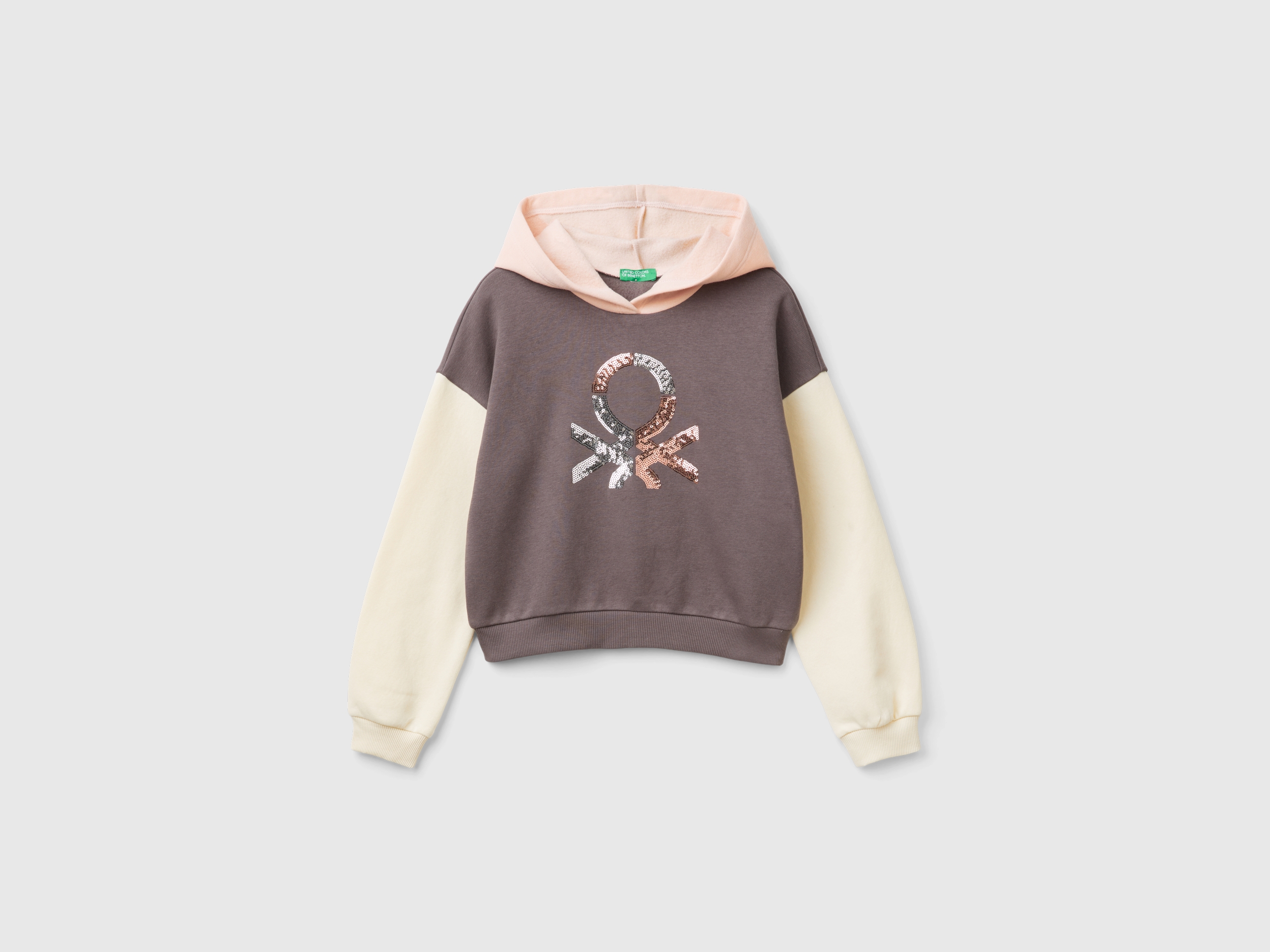 Sweat-shirt avec capuche et paillettes Sweat-shirt avec capuche et paillettes