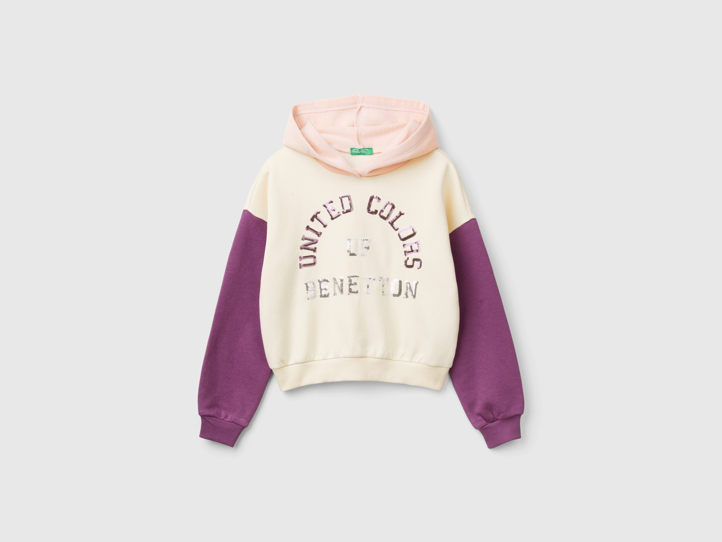 Sweat-shirt avec capuche et paillettes Sweat-shirt avec capuche et paillettes