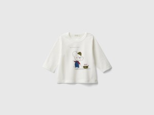 T-shirt en coton bio avec imprimé T-shirt en coton bio avec imprimé