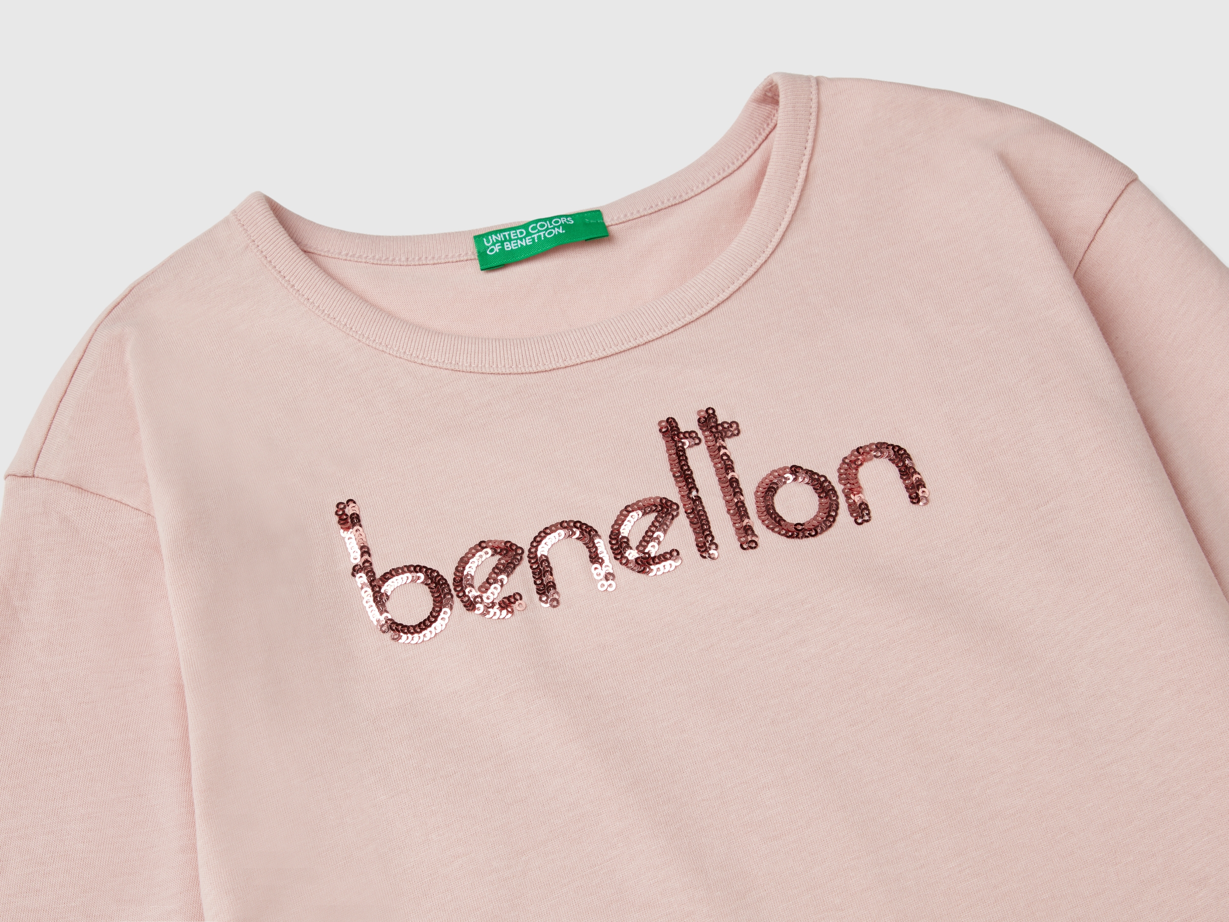 T-shirt en coton bio chaud à paillettes – Image 3