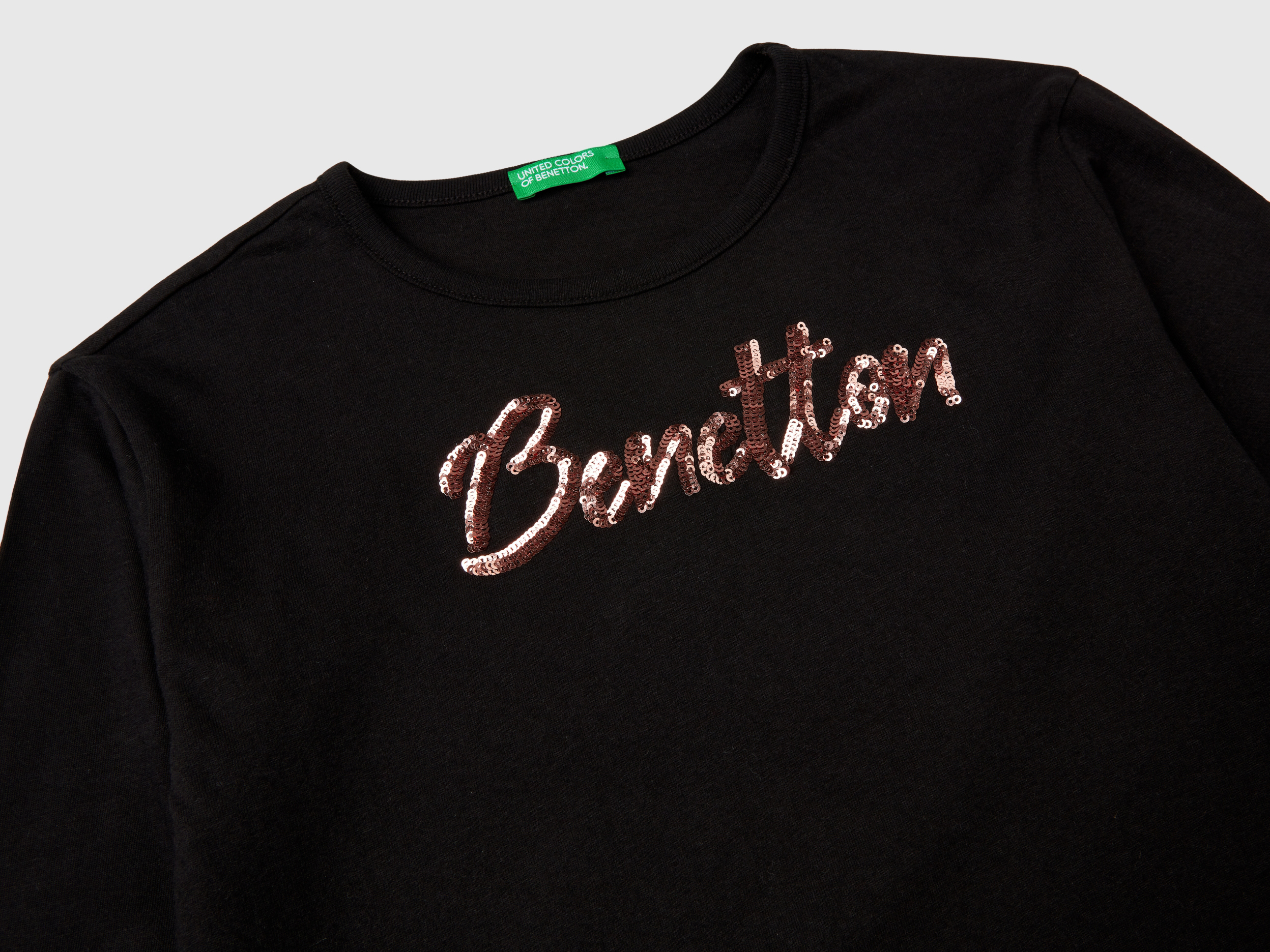 T-shirt en coton bio chaud à paillettes – Image 3