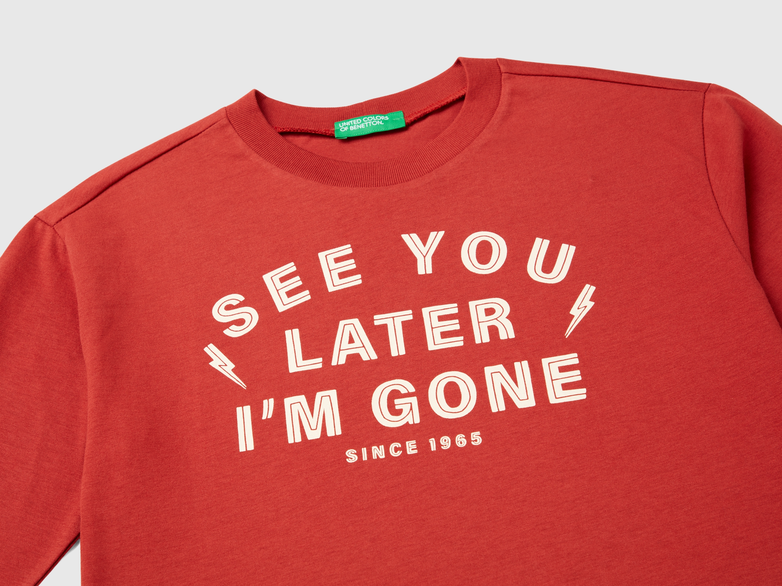 T-shirt en coton chaud à imprimé devant et derrière – Image 3