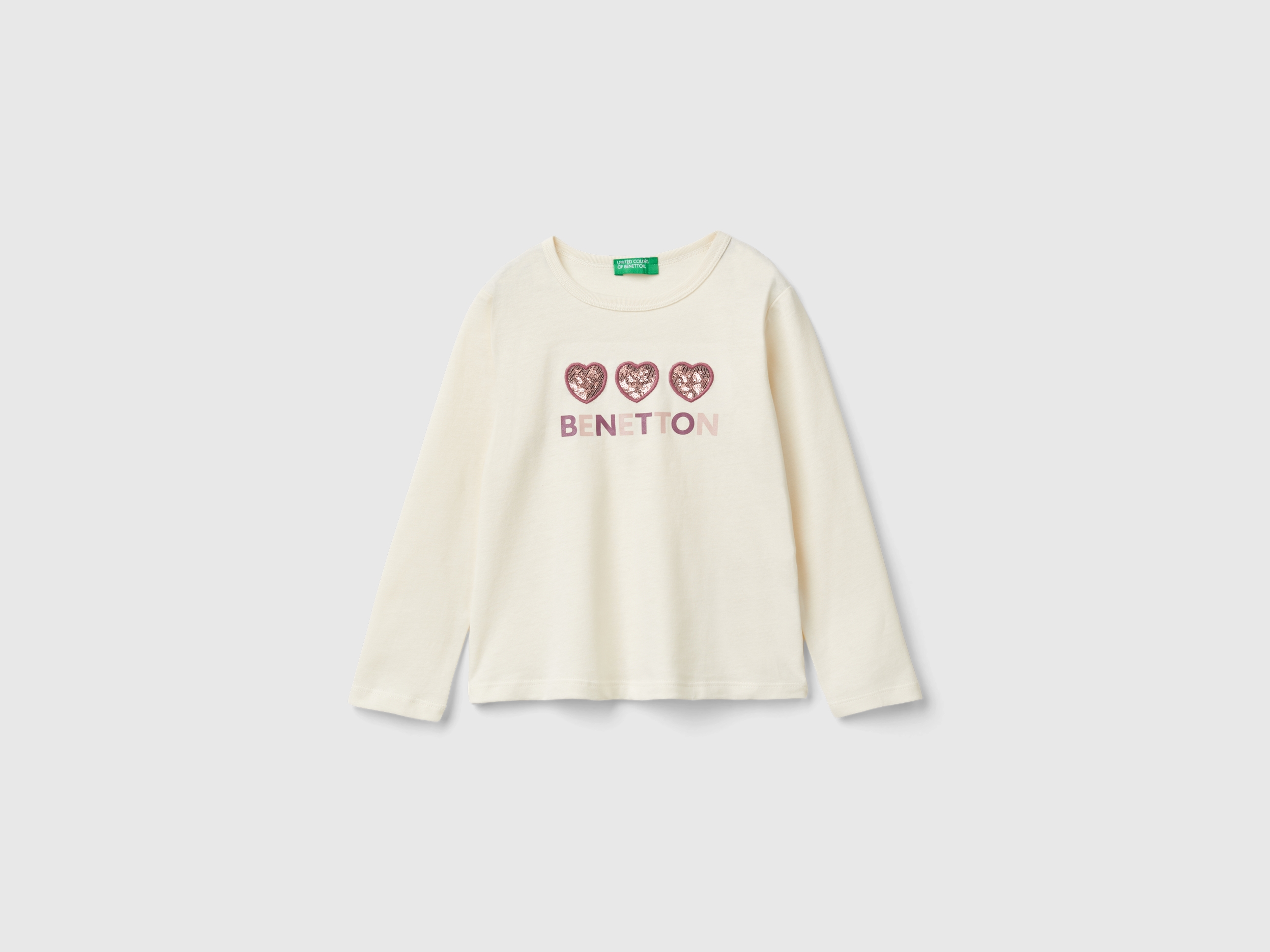 T-shirt avec imprimé et paillettes T-shirt avec imprimé et paillettes