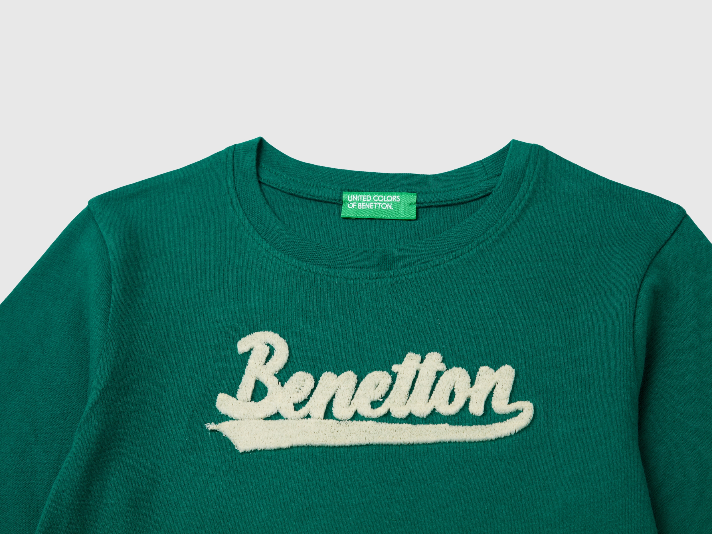 T-shirt avec broderie d'un logo en coton bio – Image 3