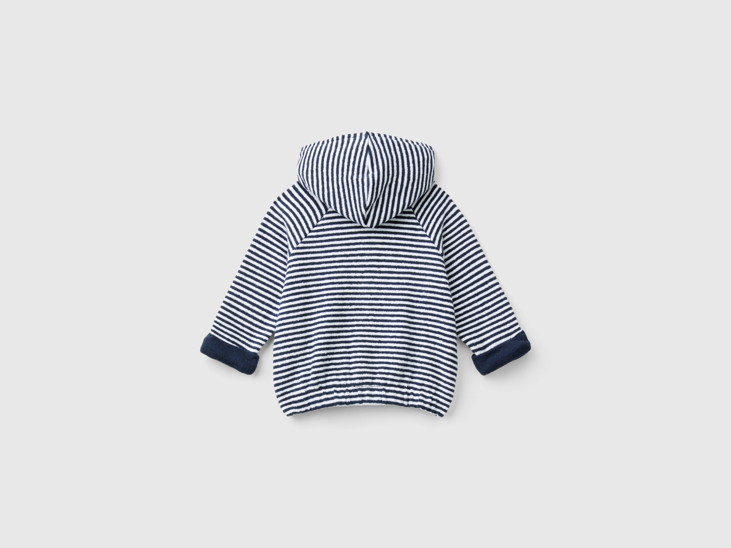 Sweat rayé en coton mélangé recyclé – Image 2
