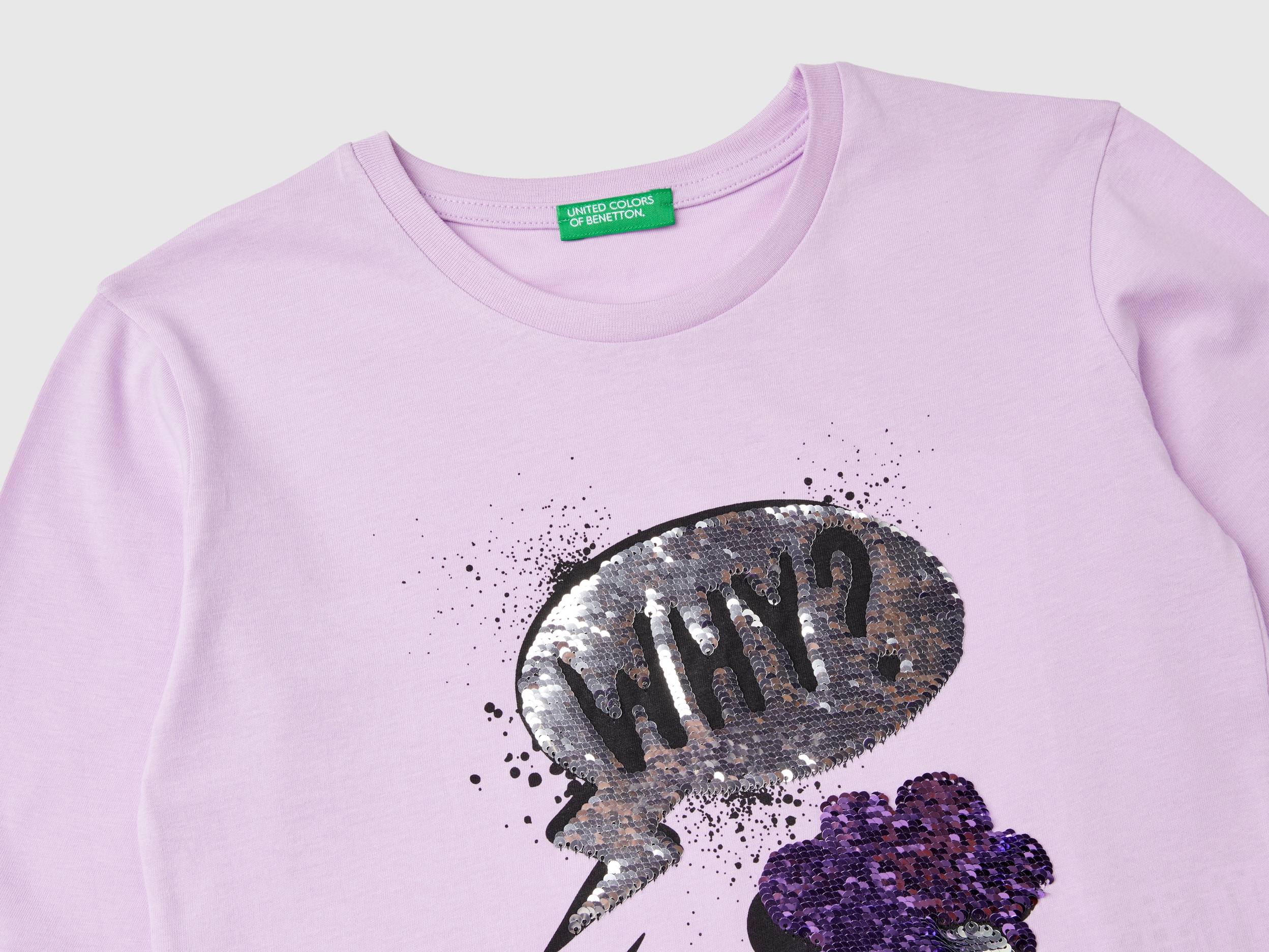T-shirt à paillettes en coton bio – Image 3
