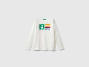 T-shirt à manches longues en 100 % coton bio T-shirt à manches longues en 100 % coton bio