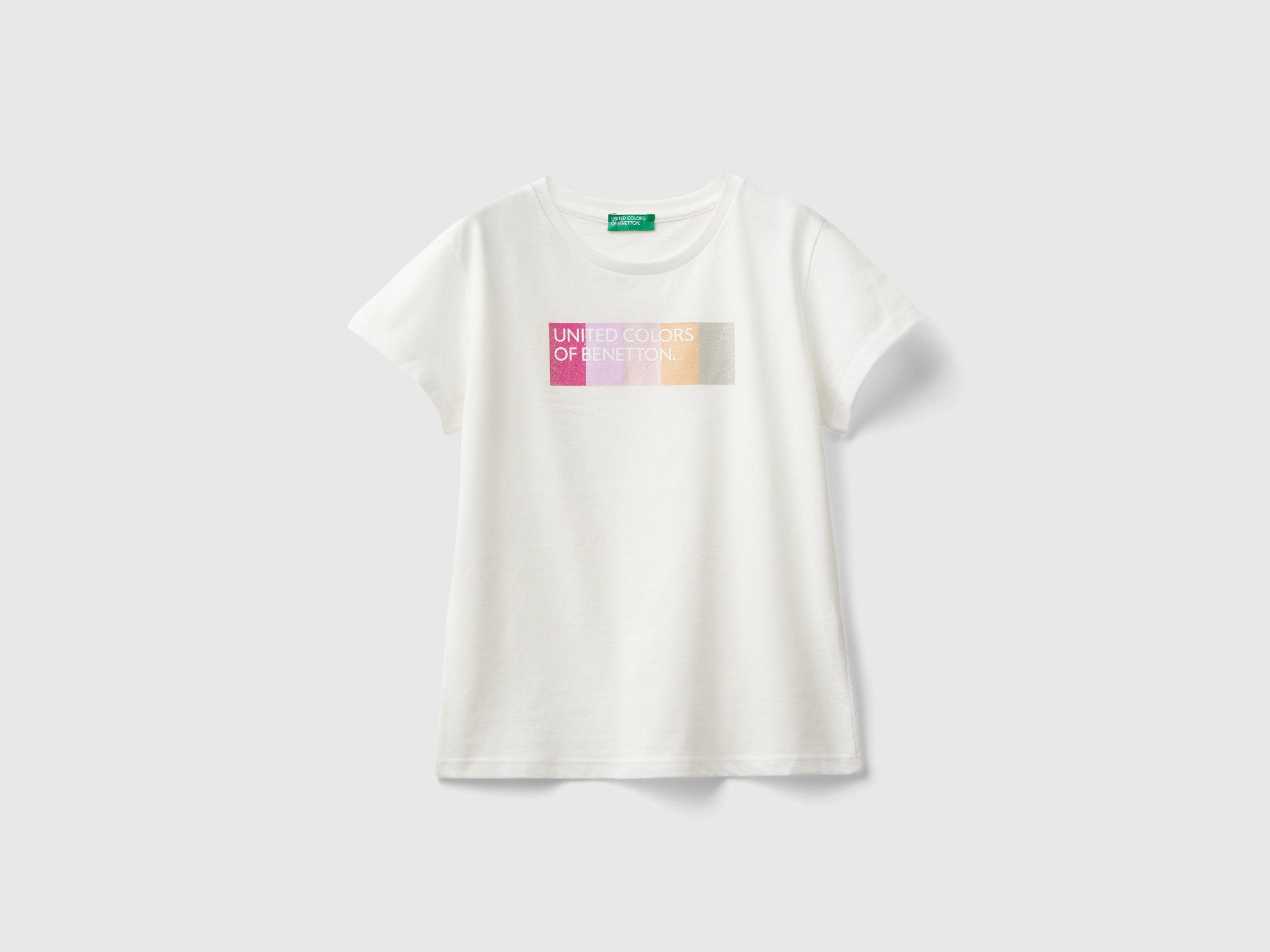 T-shirt à logo pailleté en coton bio T-shirt à logo pailleté en coton bio