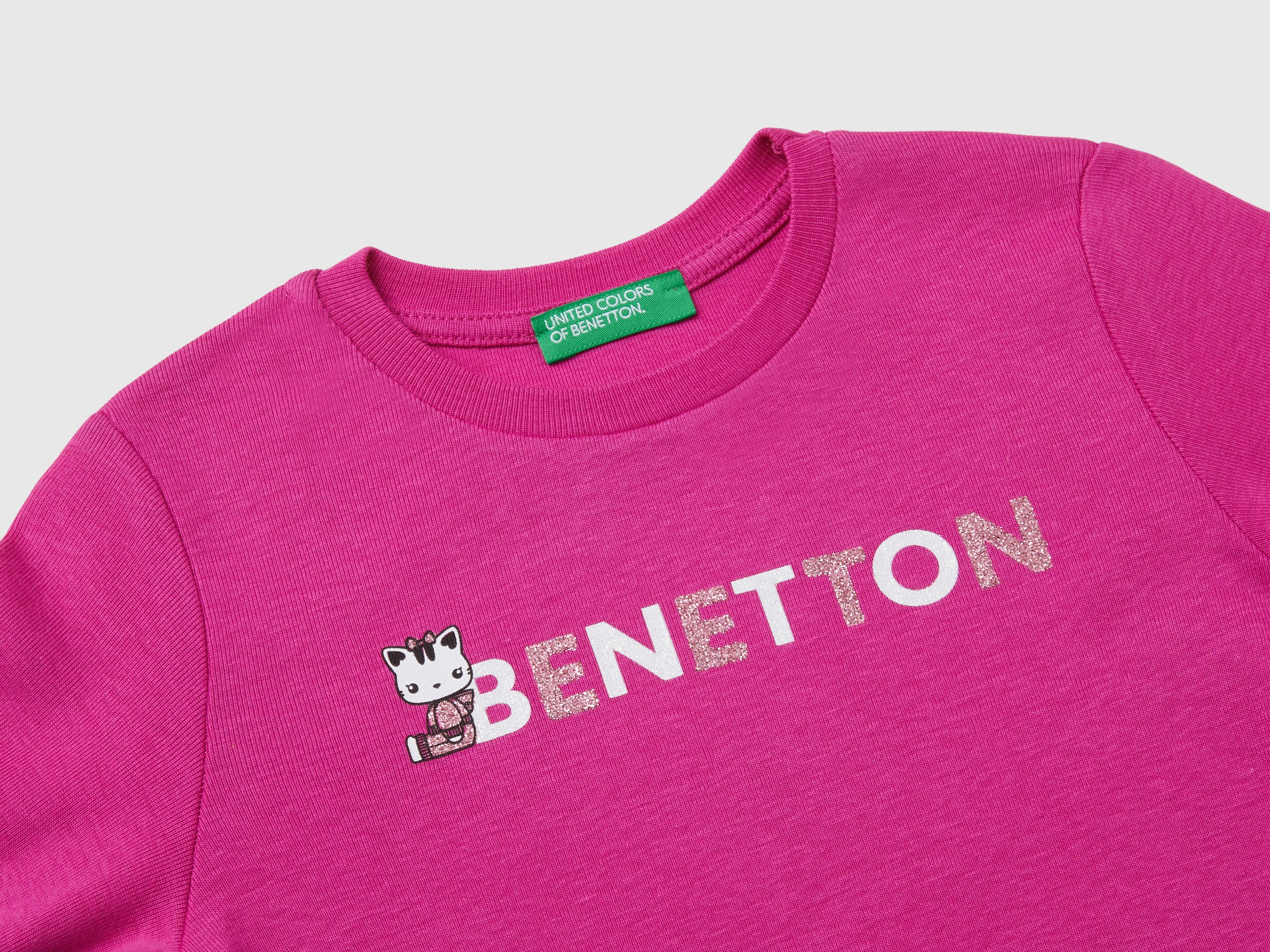T-shirt à imprimé pailleté en coton bio – Image 3