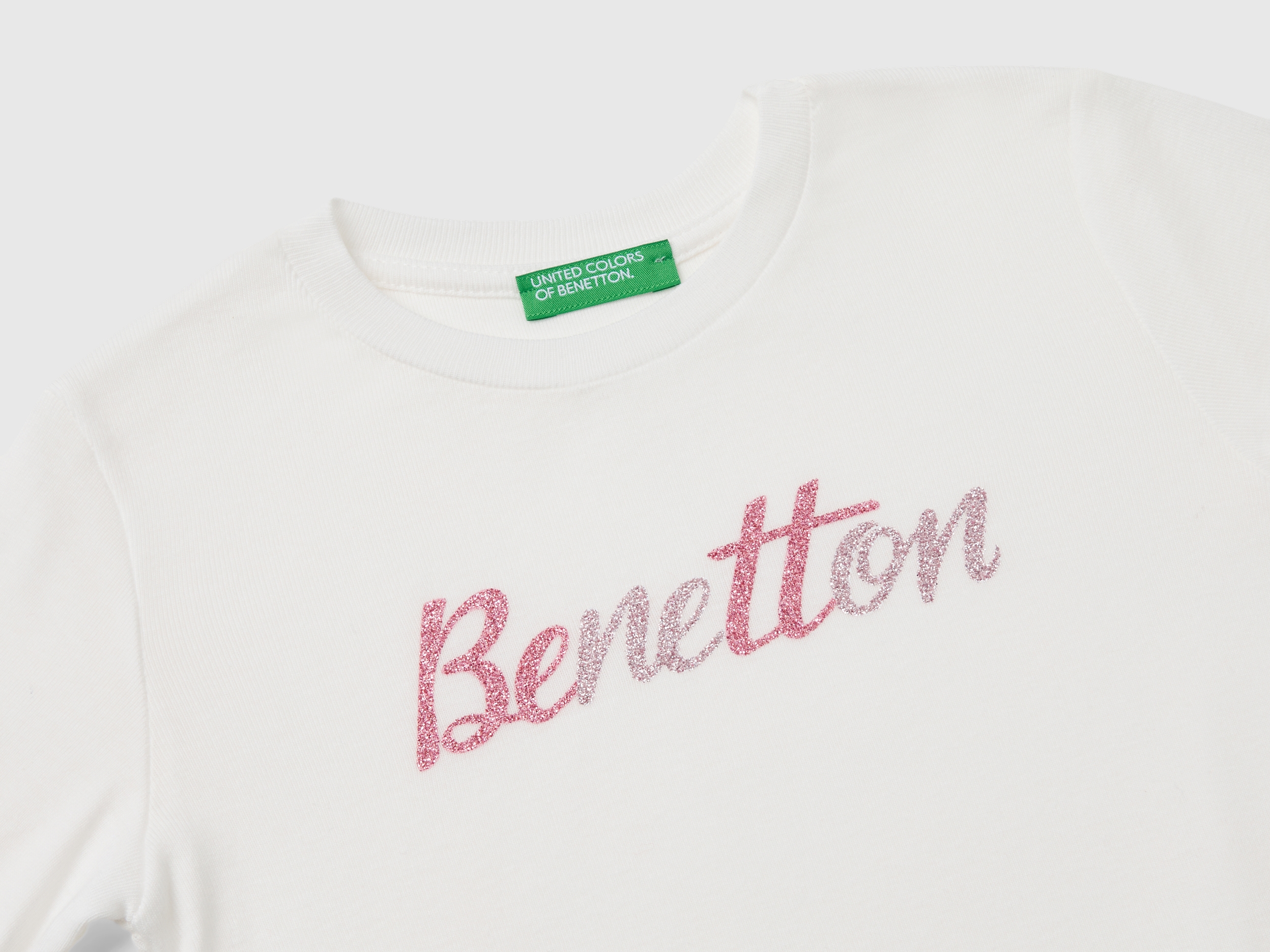 T-shirt à imprimé pailleté en coton bio – Image 3
